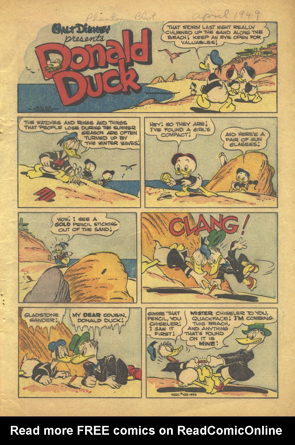 Read online Walt Disney's Comics and Stories comic -  Issue #103 - 3