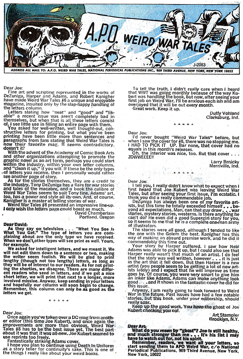 Read online Weird War Tales (1971) comic -  Issue #12 - 32