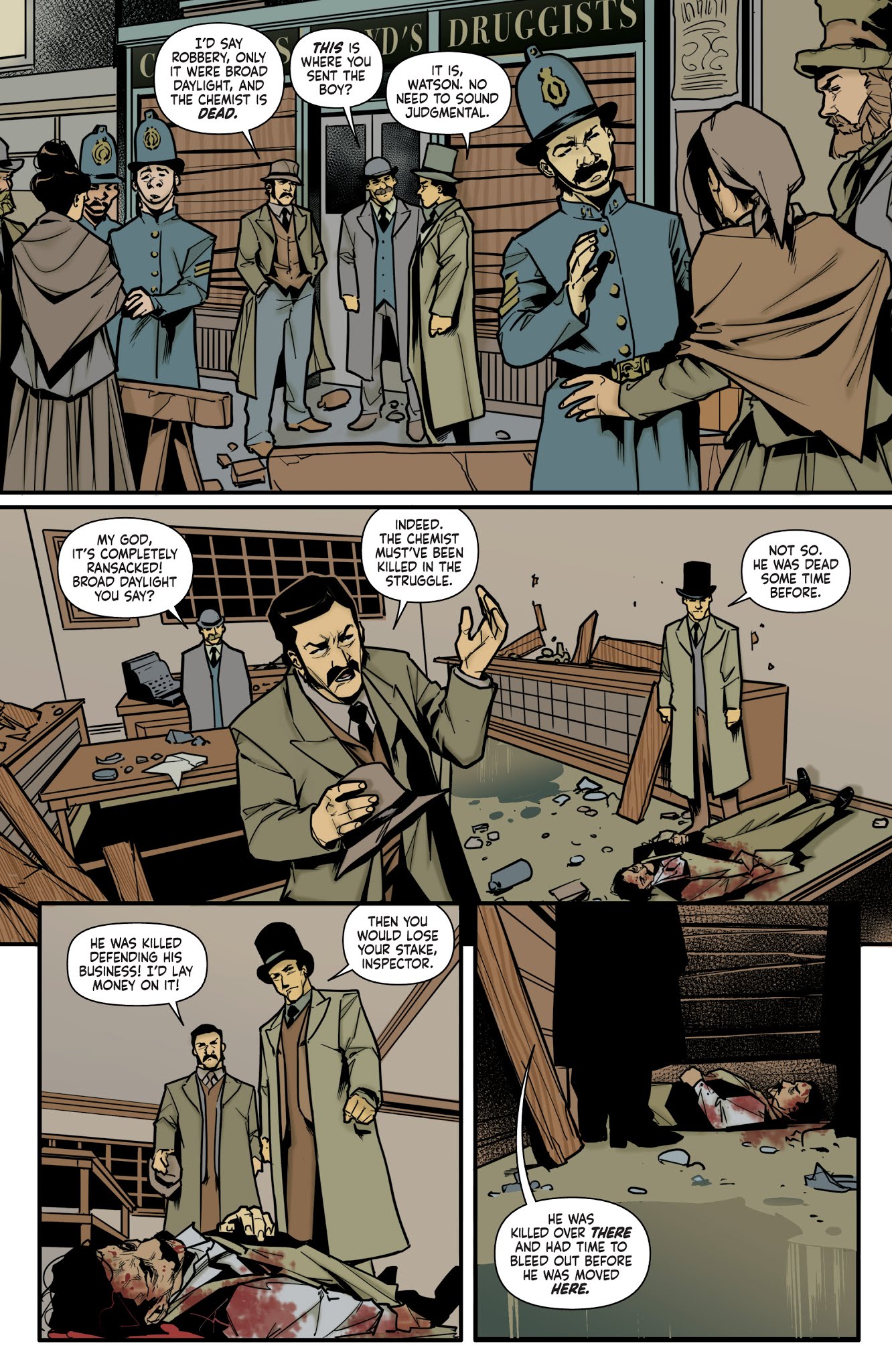 Read online Sherlock Holmes: The Vanishing Man comic -  Issue #3 - 14