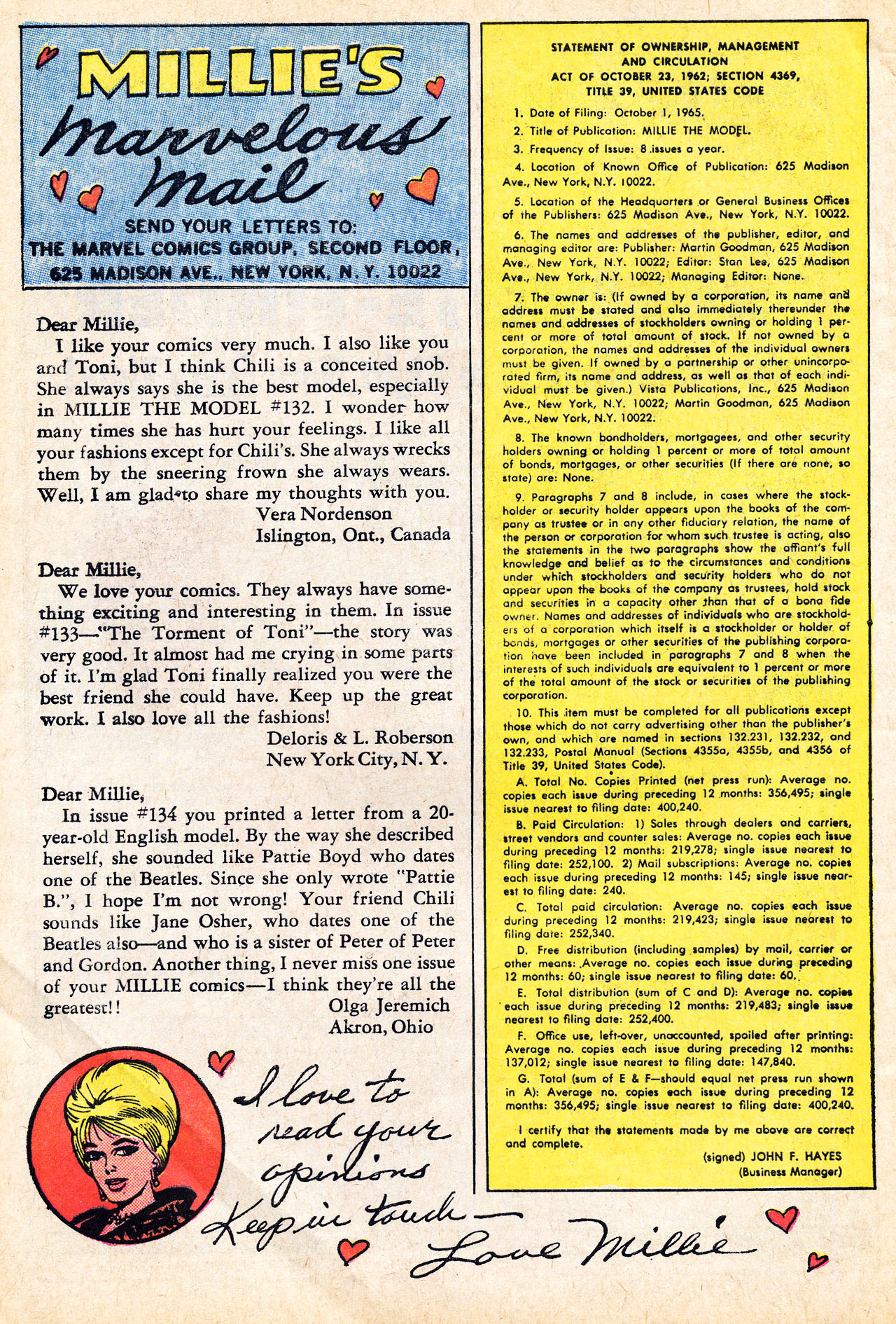 Read online Millie the Model comic -  Issue #136 - 30