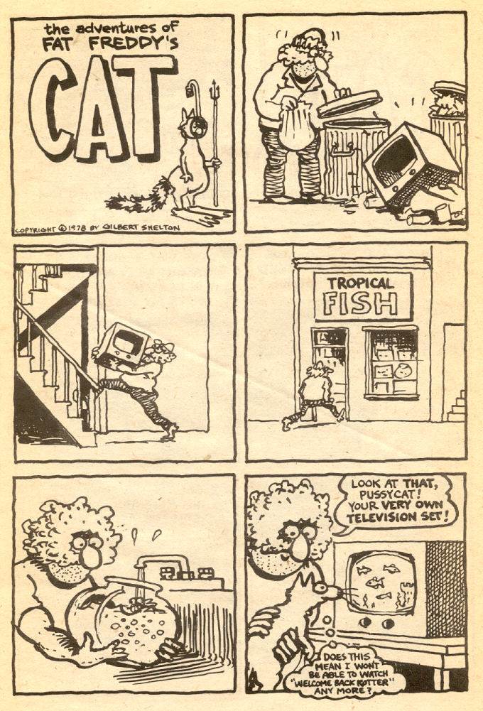 Read online Adventures of Fat Freddy's Cat comic -  Issue #5 - 21