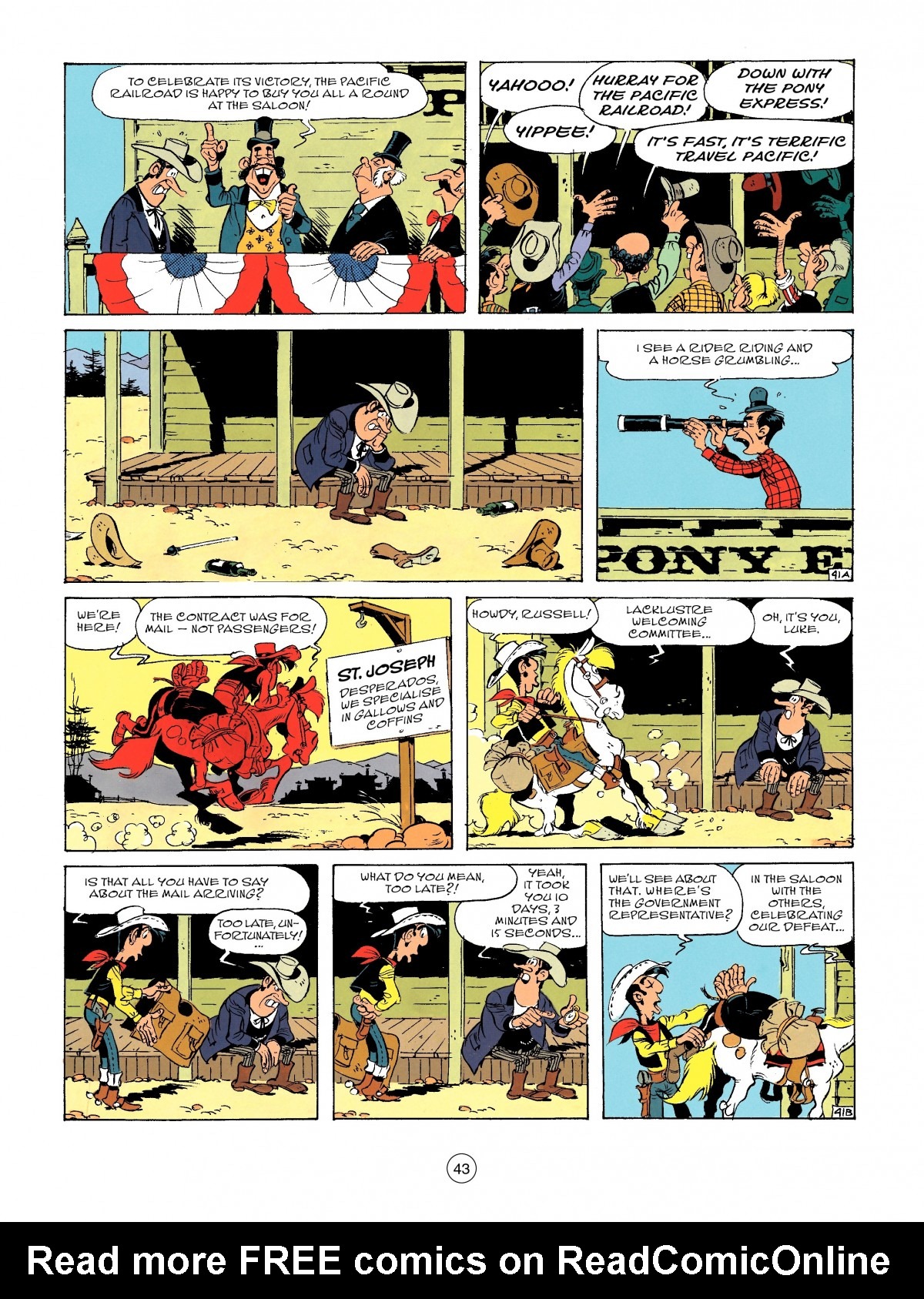 Read online A Lucky Luke Adventure comic -  Issue #46 - 43