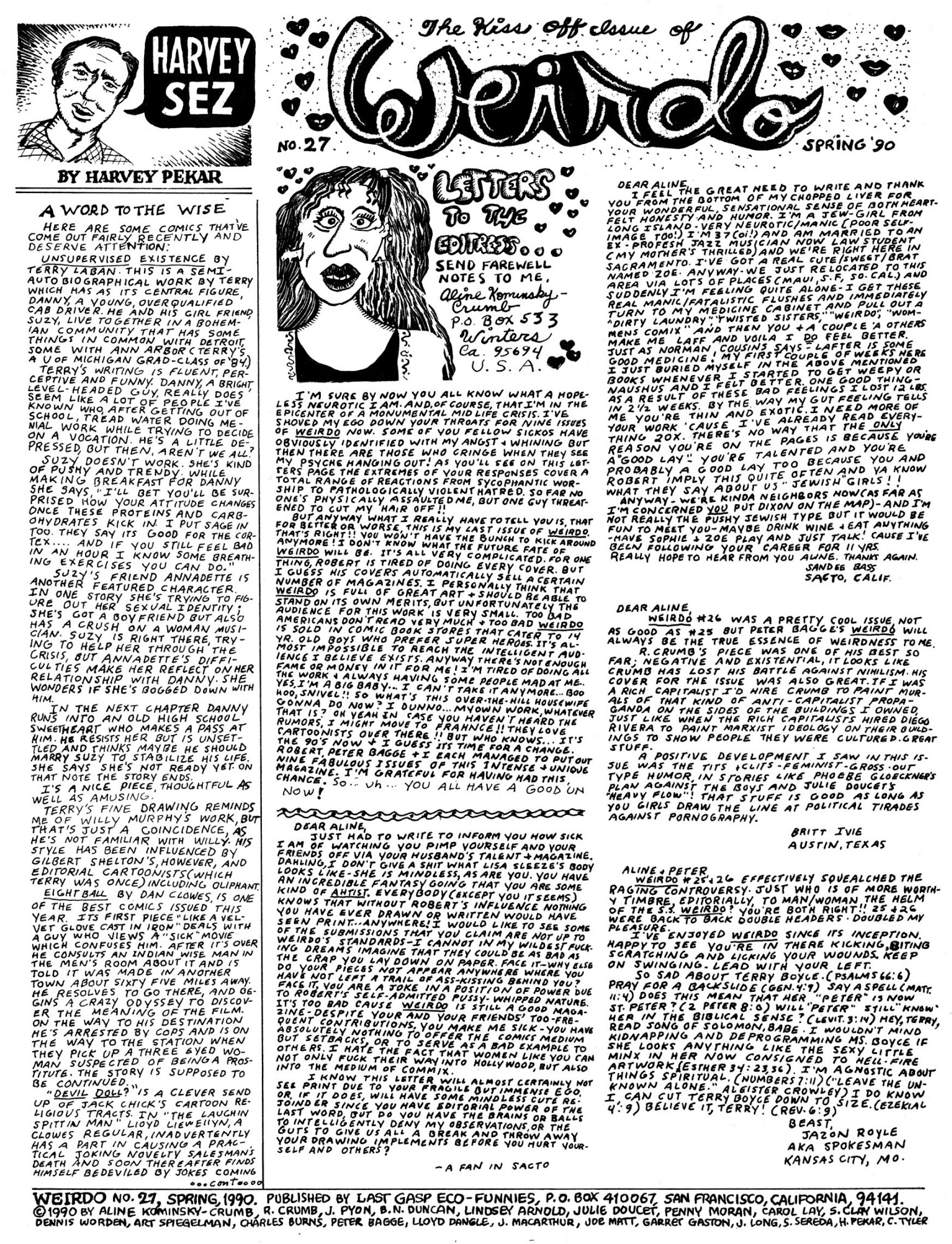 Read online Weirdo comic -  Issue #27 - 4