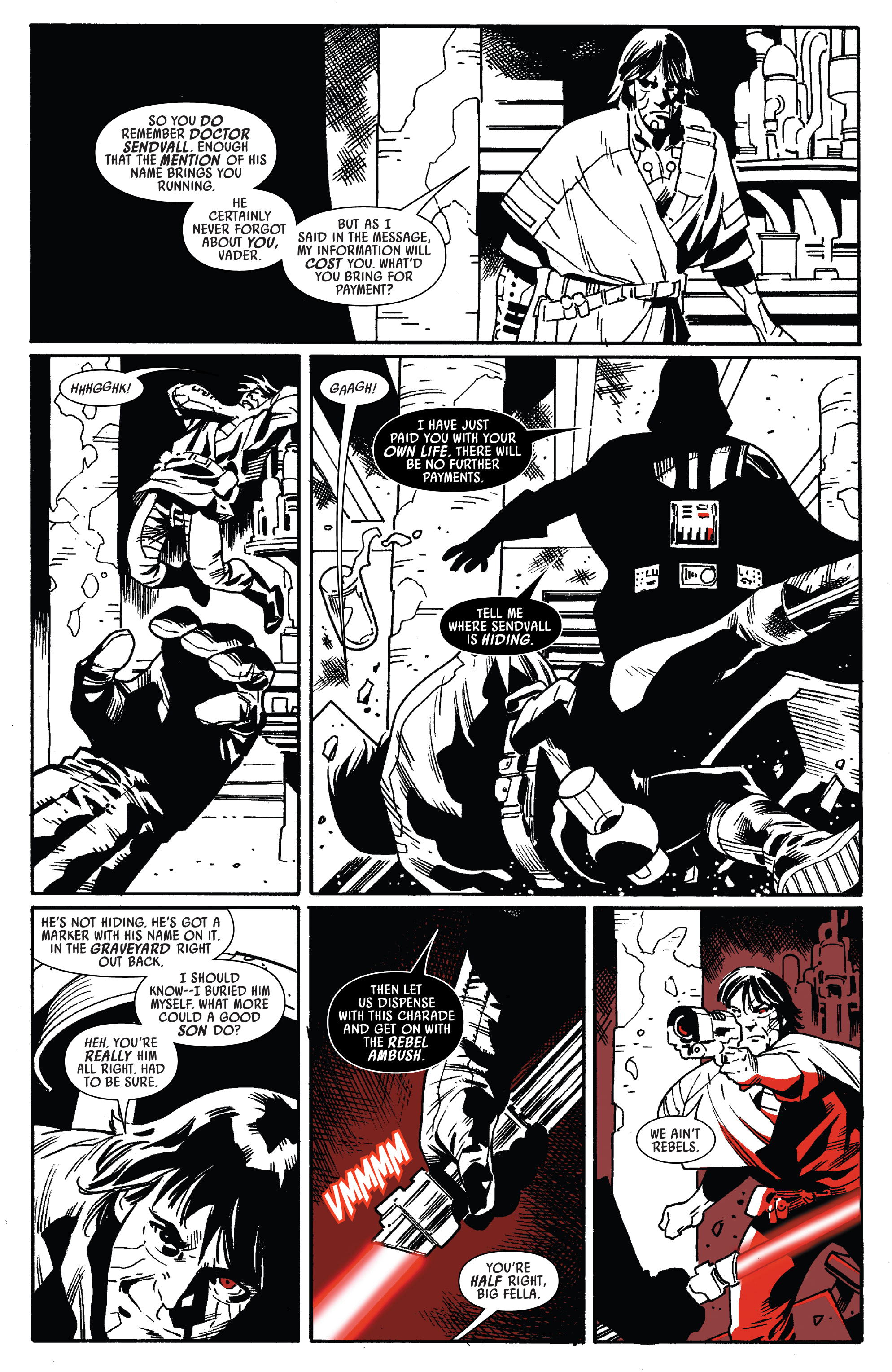 Read online Star Wars: Darth Vader - Black, White & Red comic -  Issue #1 - 4