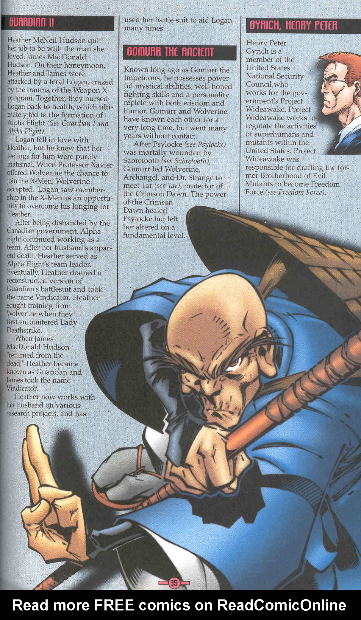 Read online Wolverine Encyclopedia comic -  Issue #1 - 39