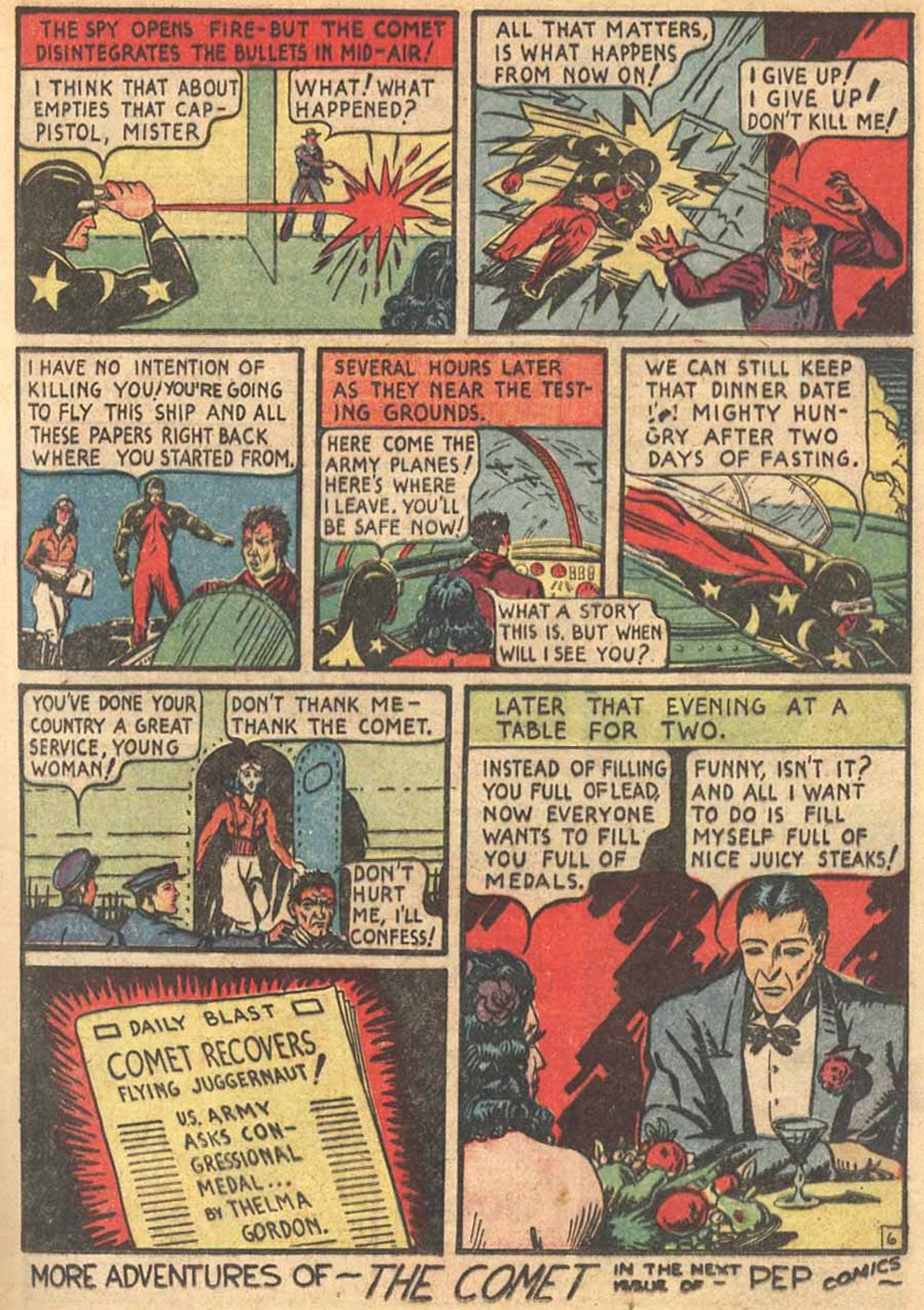 Read online Pep Comics comic -  Issue #7 - 21