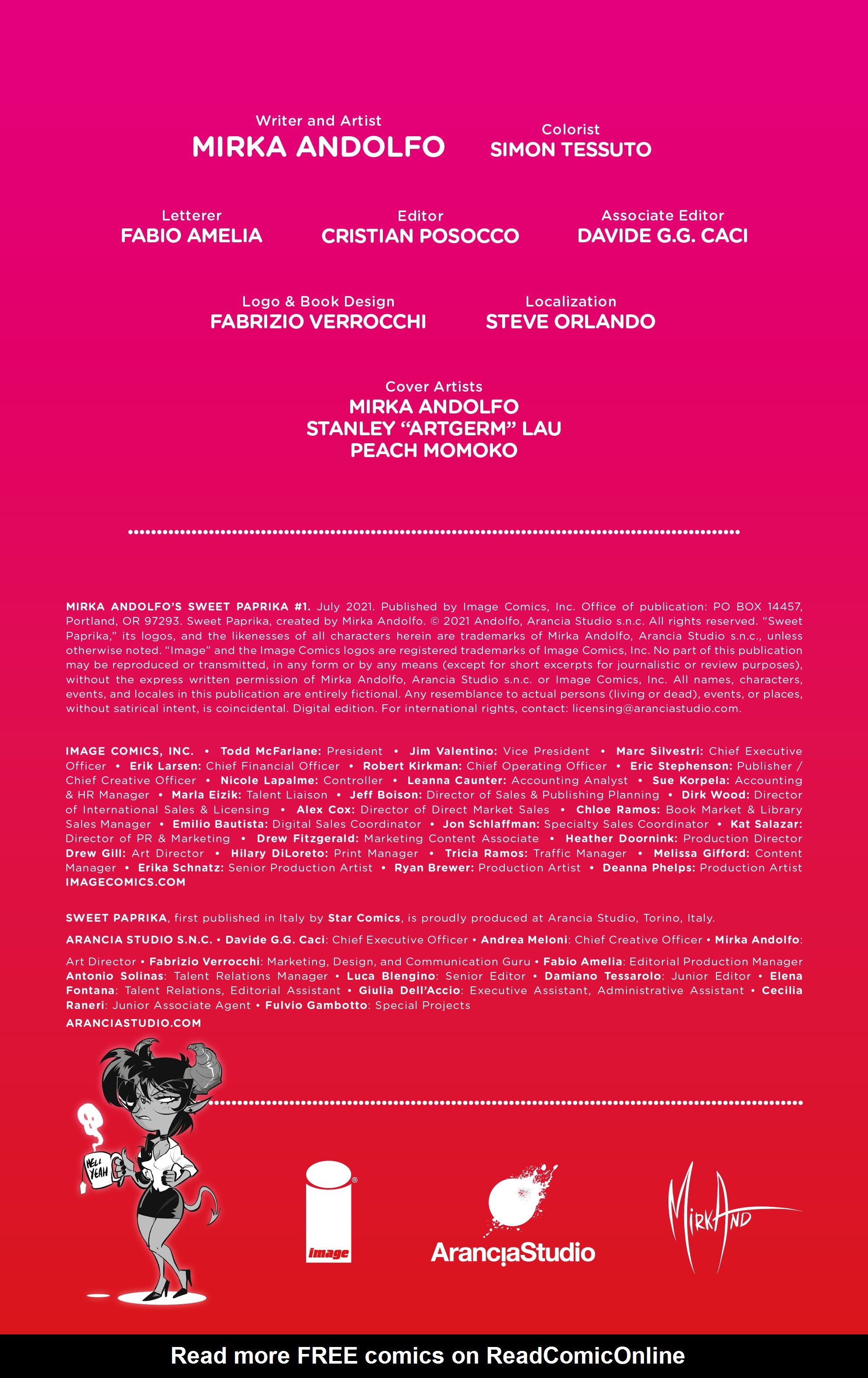 Read online Mirka Andolfo's Sweet Paprika comic -  Issue #1 - 2