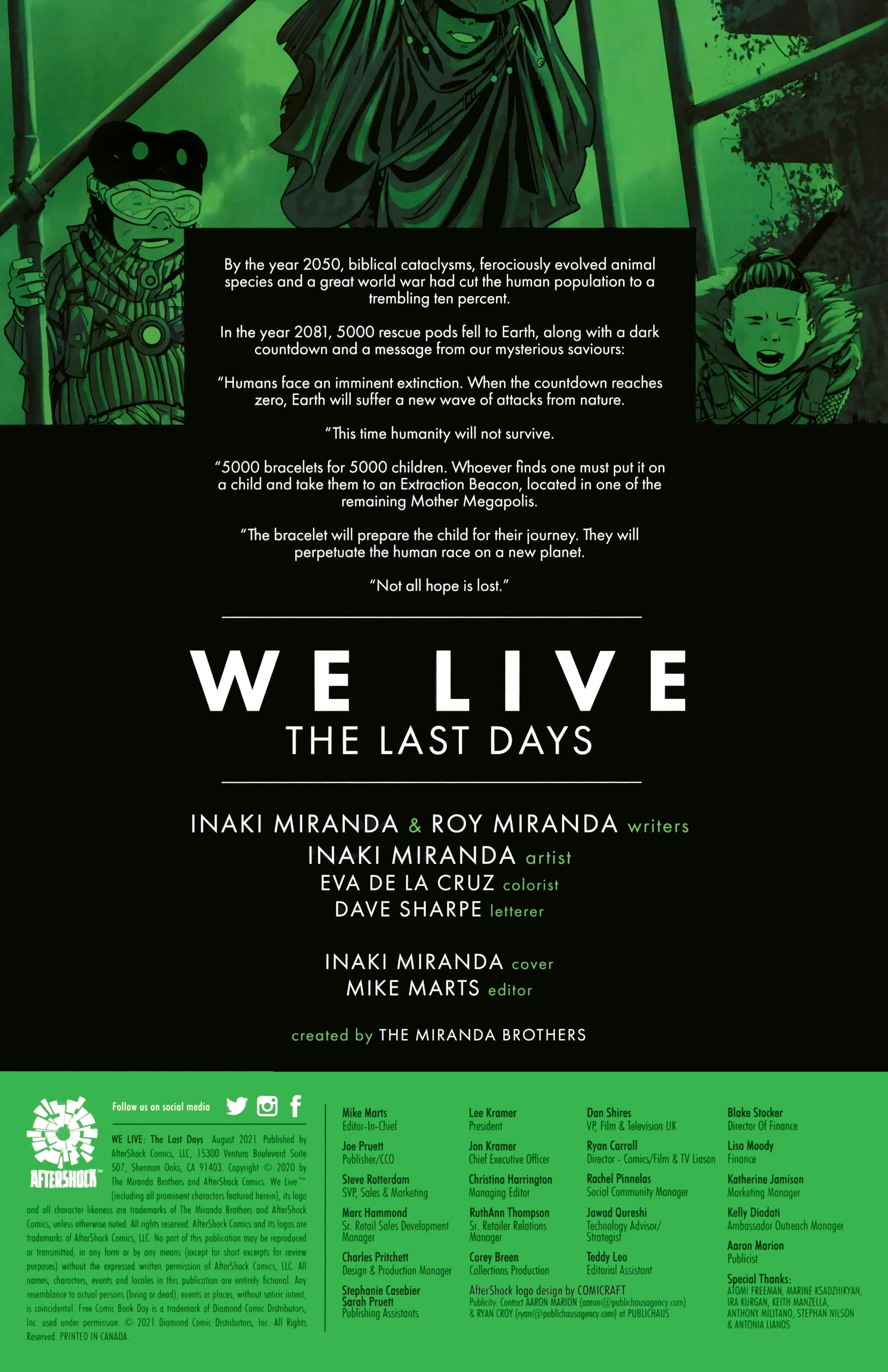 Read online Free Comic Book Day 2021 comic -  Issue # We Live - The Last Days - 2