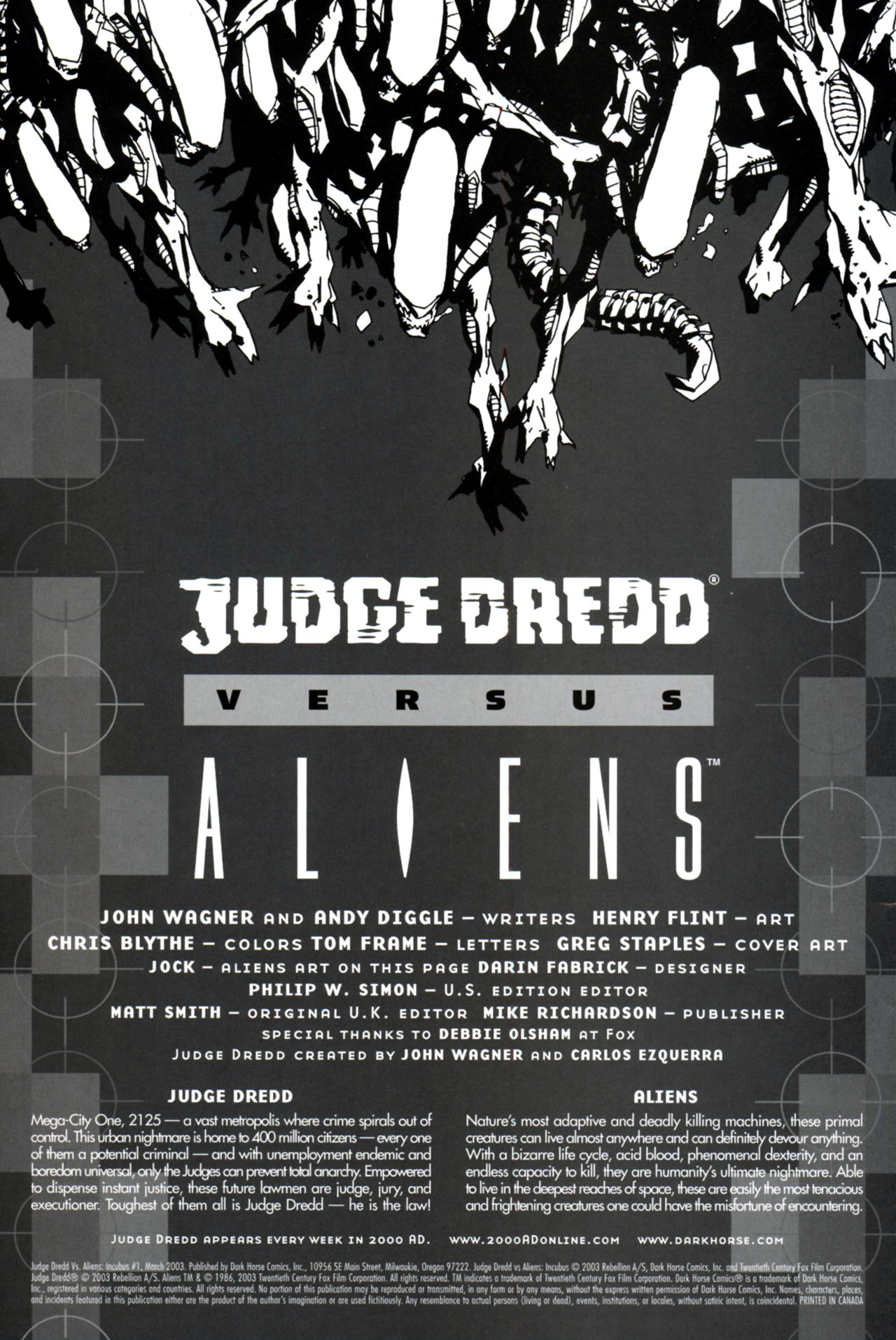 Read online Judge Dredd Vs. Aliens:  Incubus comic -  Issue #1 - 2