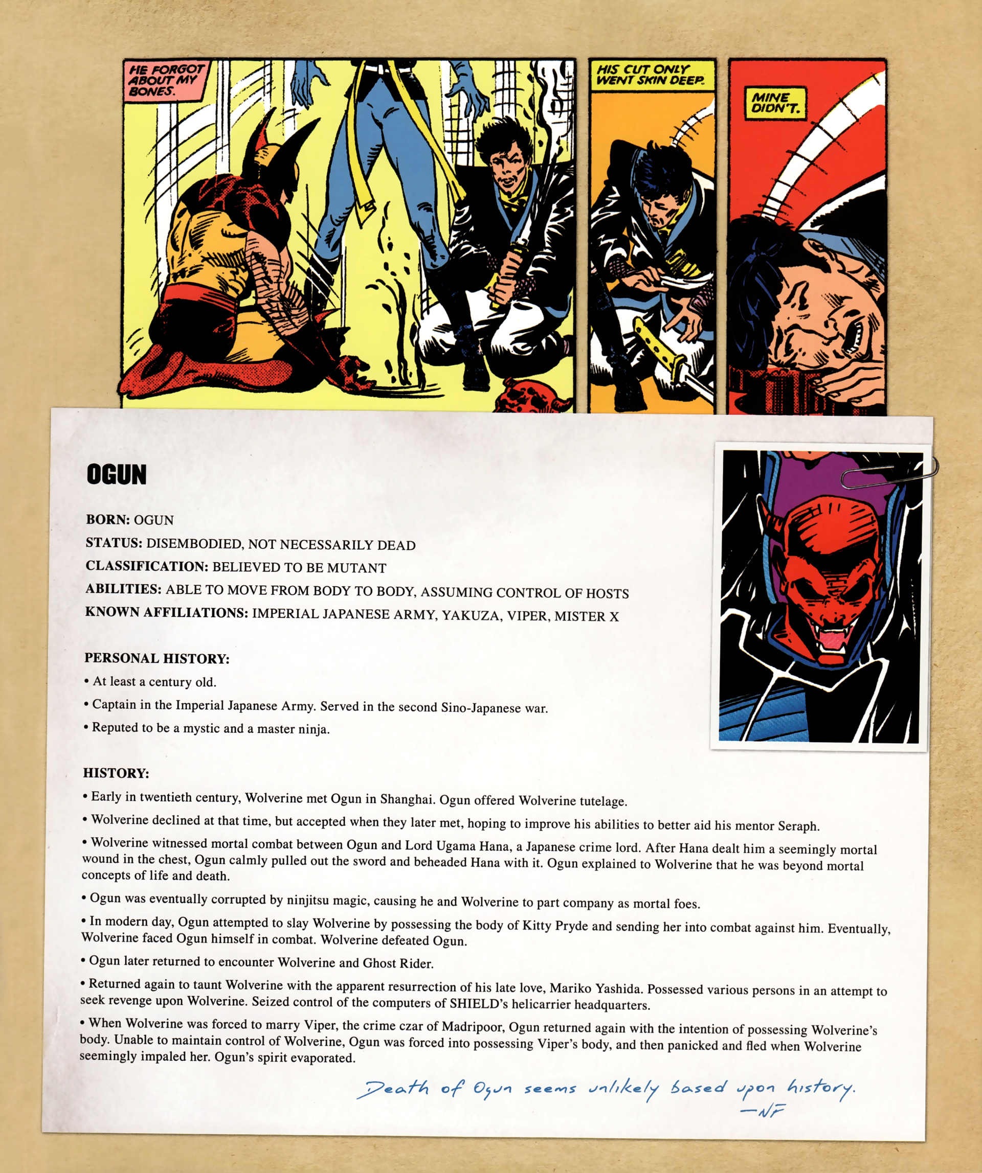 Read online The Wolverine Files comic -  Issue # TPB - 94