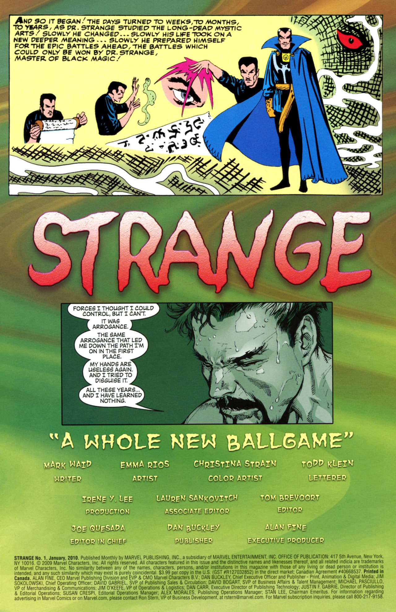 Read online Strange (2010) comic -  Issue #1 - 3