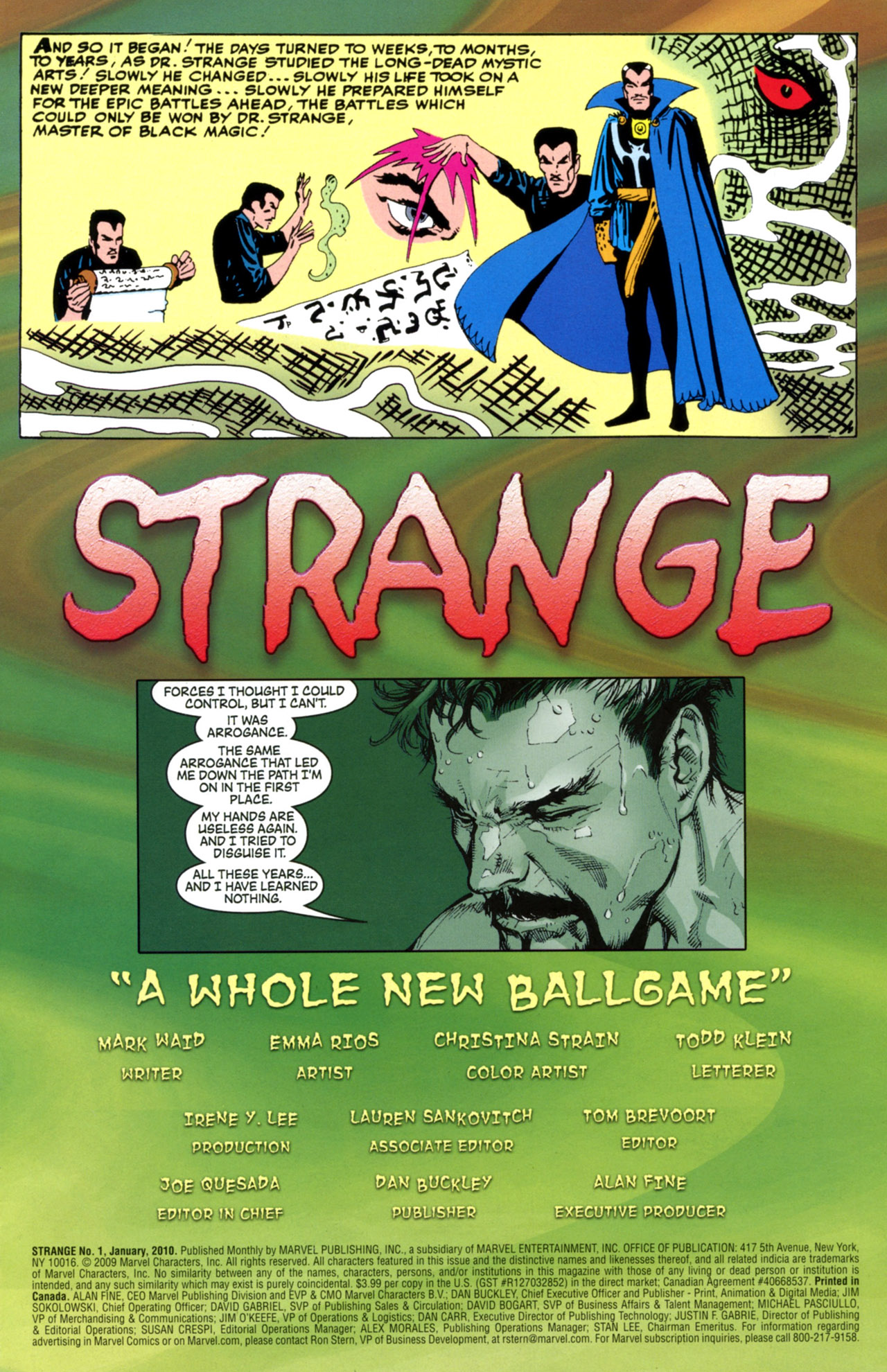 Read online Strange (2010) comic -  Issue #1 - 3