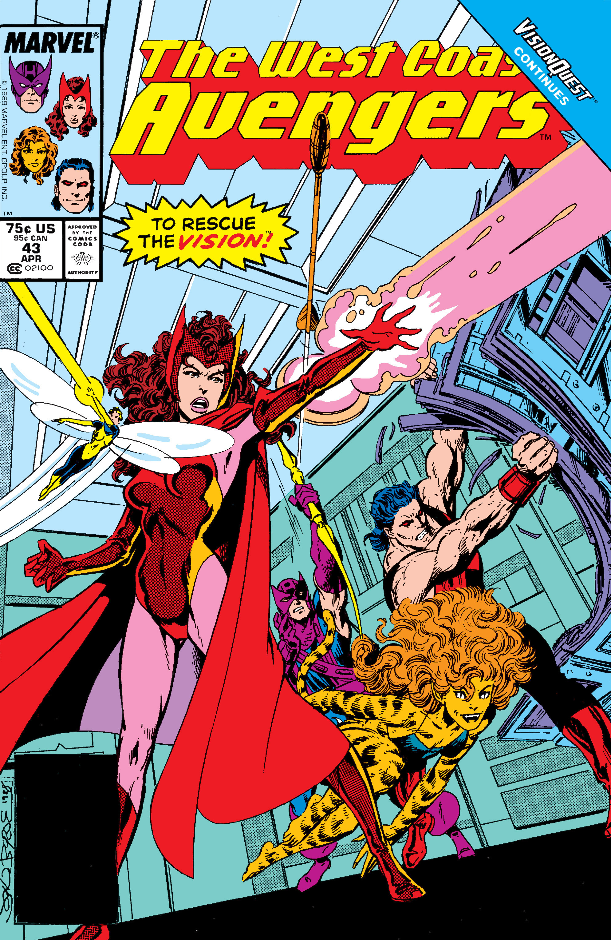 Read online West Coast Avengers (1985) comic -  Issue #43 - 1
