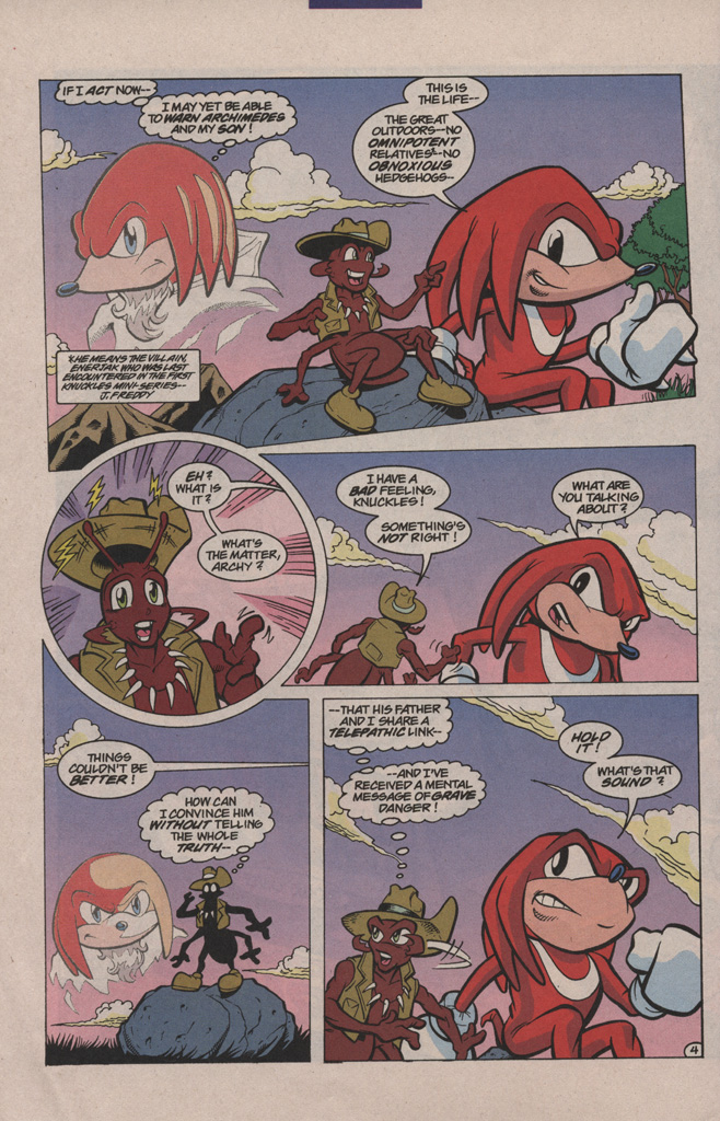 Read online Knuckles the Echidna comic -  Issue #1 - 8