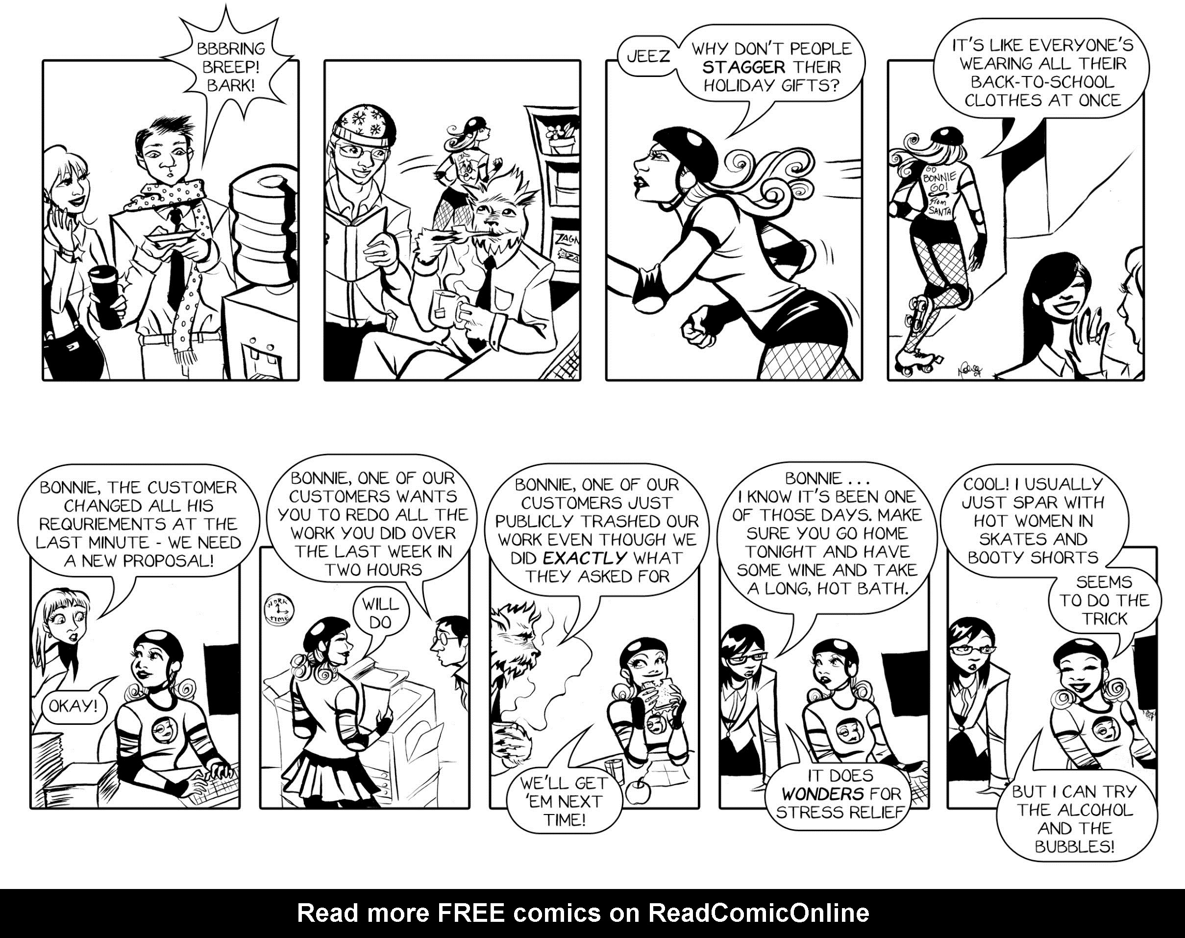 Read online Bonnie N. Collide, Nine to Five comic -  Issue #1 - 7