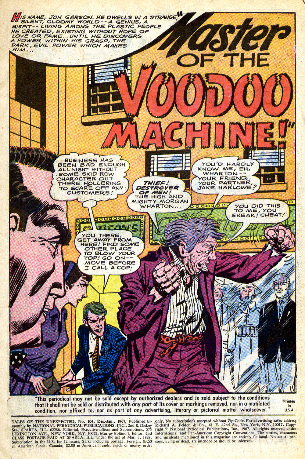 Read online Tales of the Unexpected comic -  Issue #104 - 2