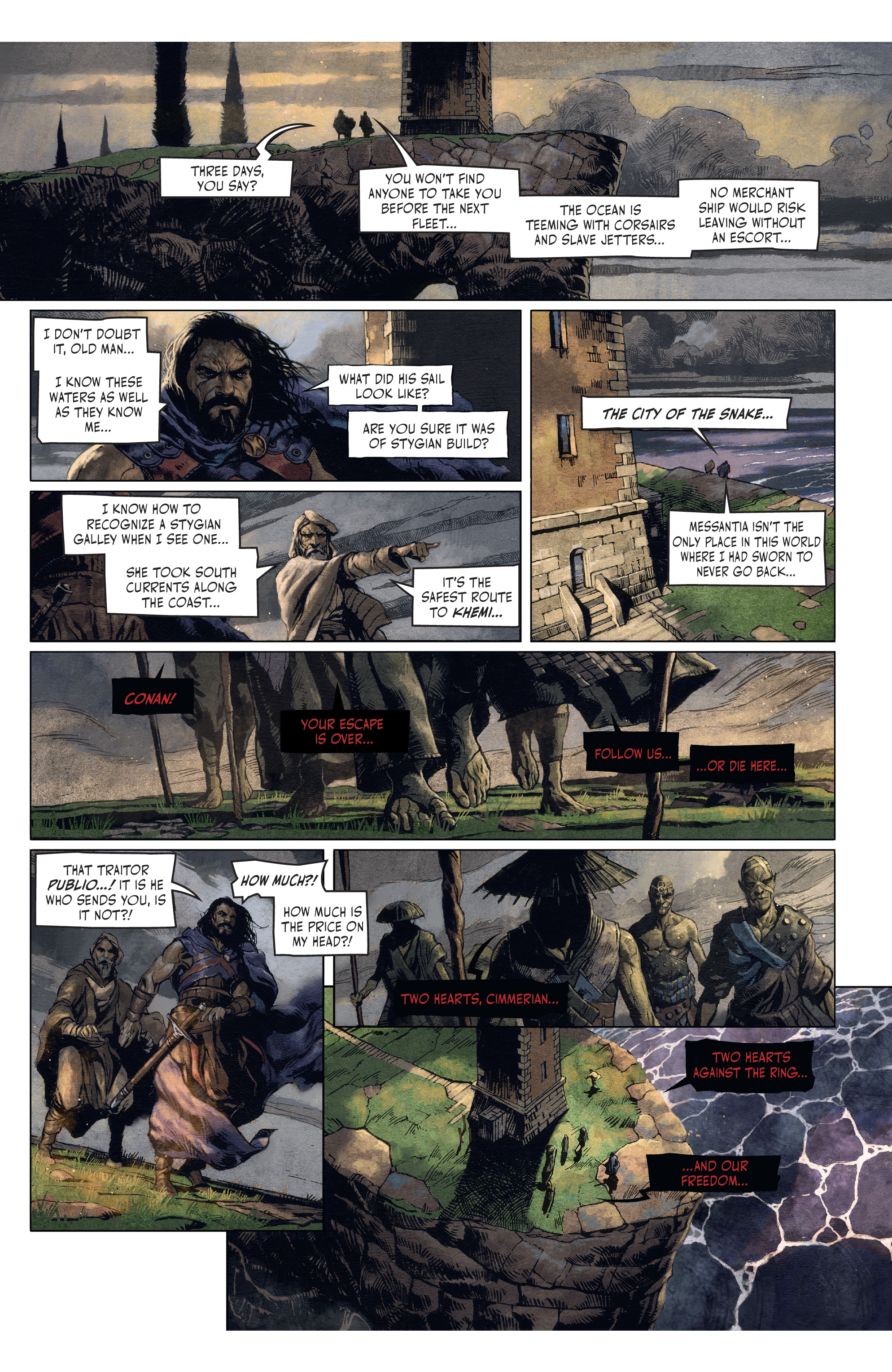 Read online The Cimmerian: Hour of the Dragon comic -  Issue #3 - 12