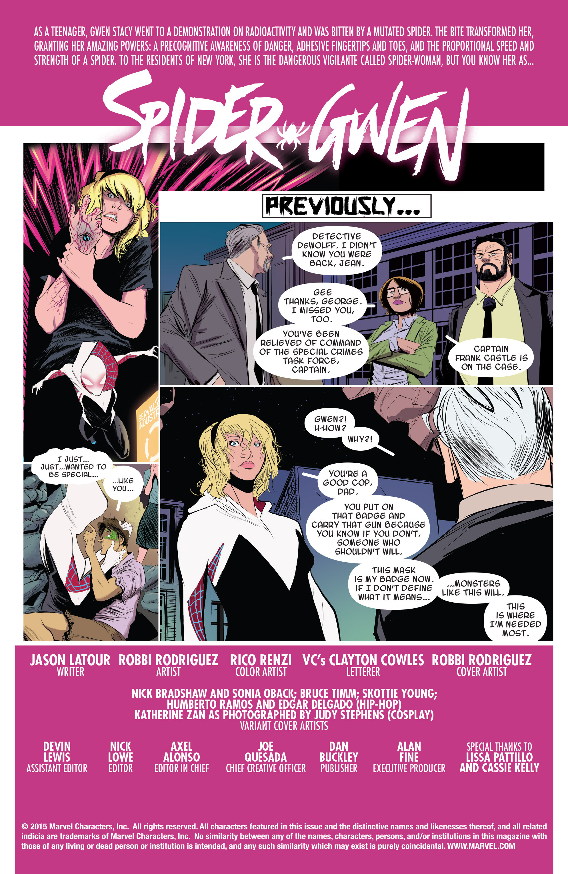 Read online Spider-Gwen [II] comic -  Issue #1 - 2