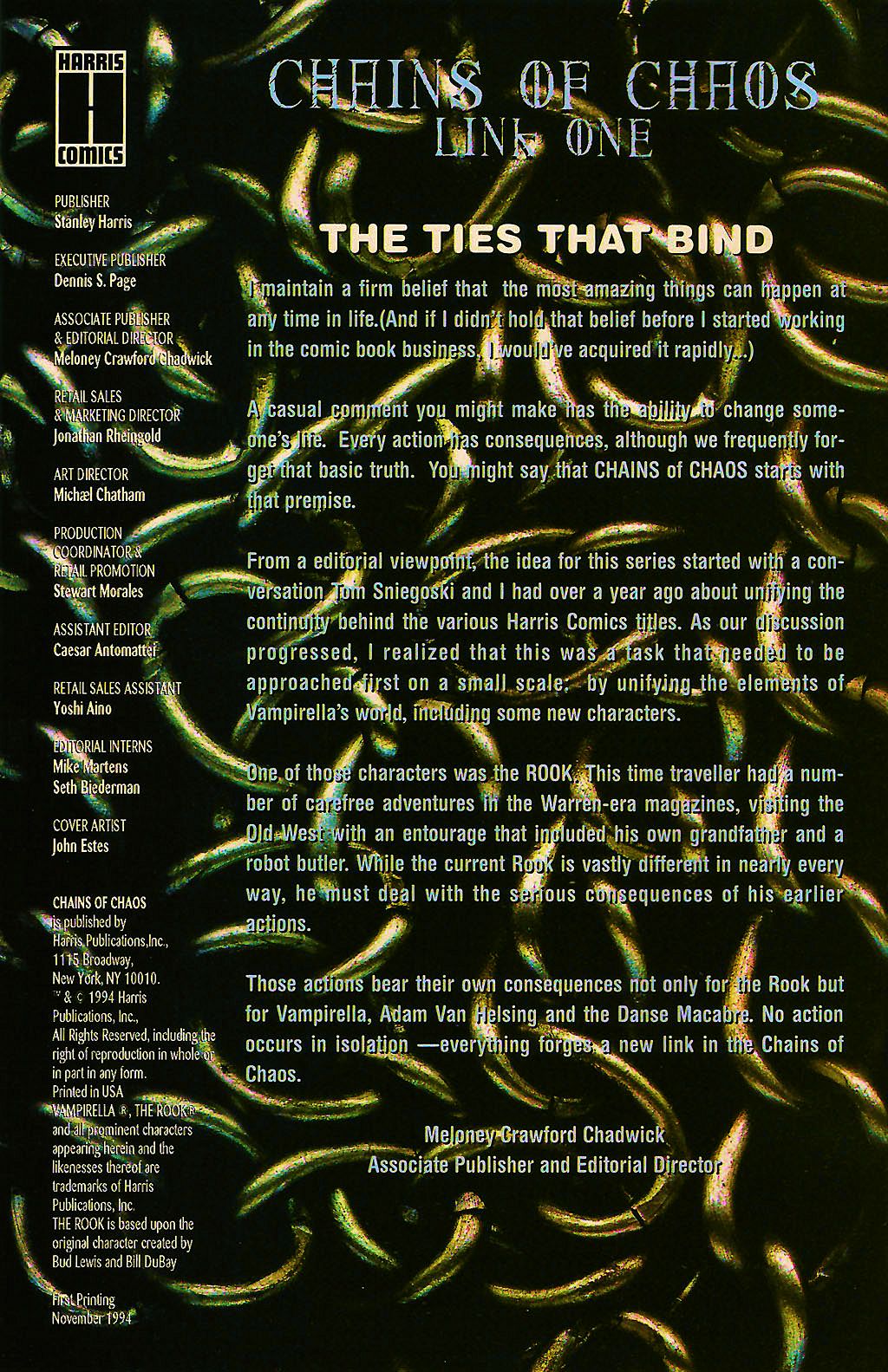 Read online Chains of Chaos comic -  Issue #1 - 2