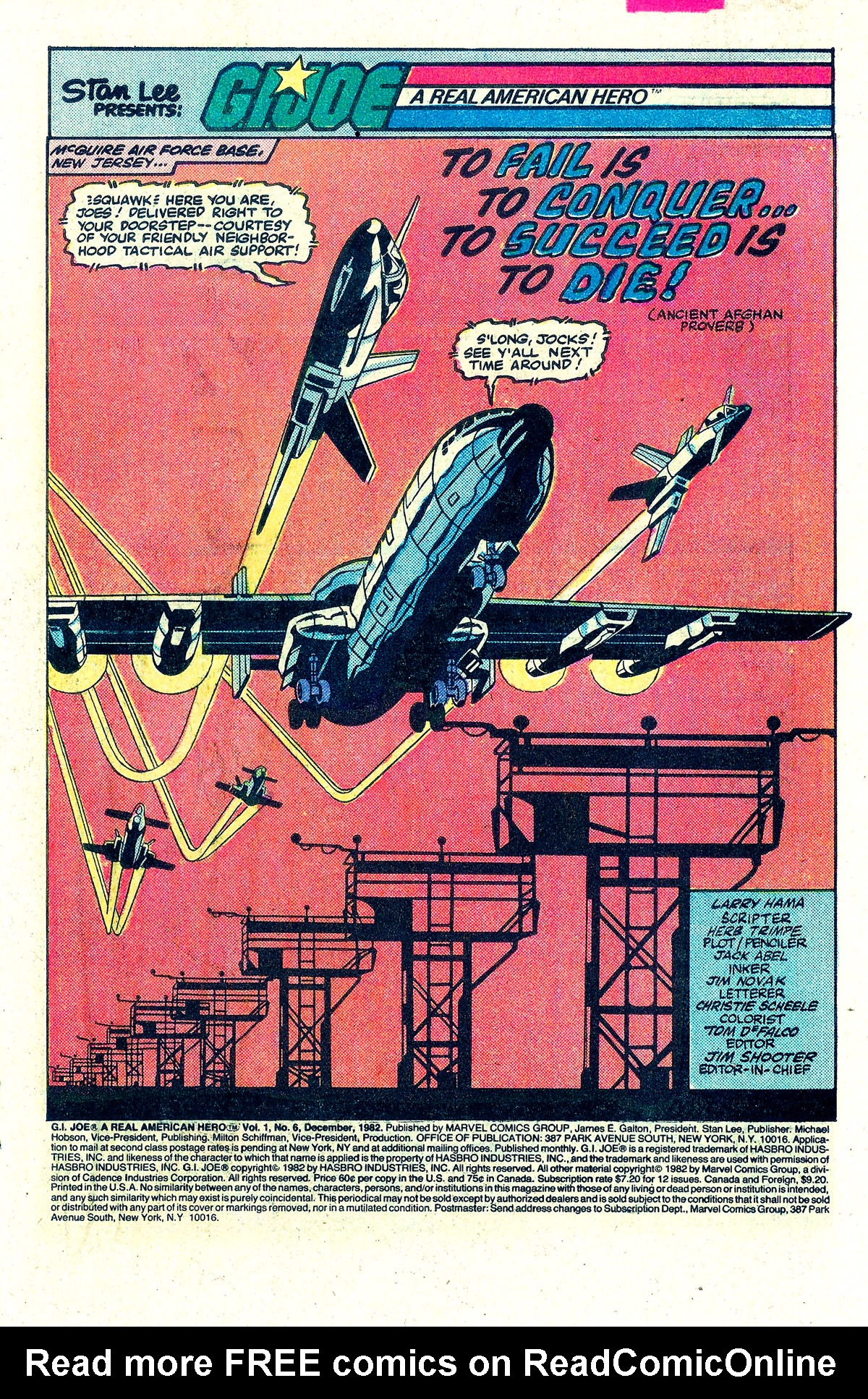 Read online G.I. Joe: A Real American Hero comic -  Issue #6 - 2