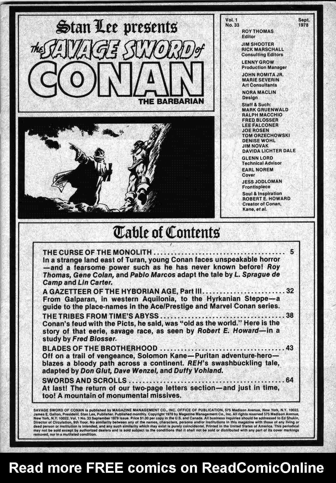 Read online The Savage Sword Of Conan comic -  Issue #33 - 2