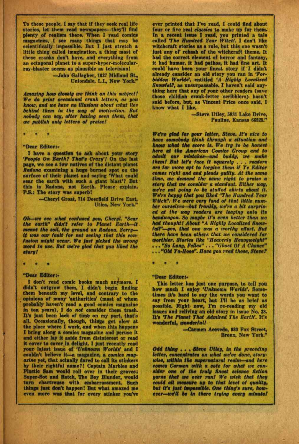 Read online Unknown Worlds comic -  Issue #54 - 25