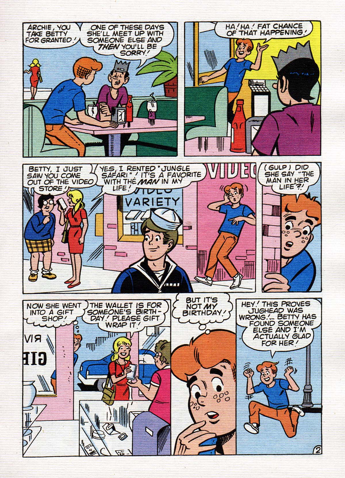 Read online Betty and Veronica Digest Magazine comic -  Issue #124 - 130