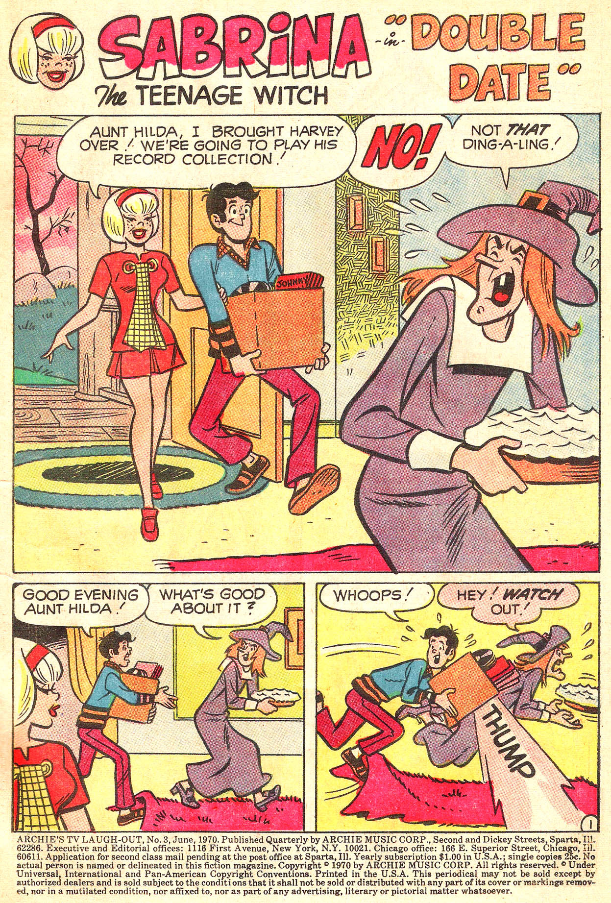 Read online Archie's TV Laugh-Out comic -  Issue #3 - 3