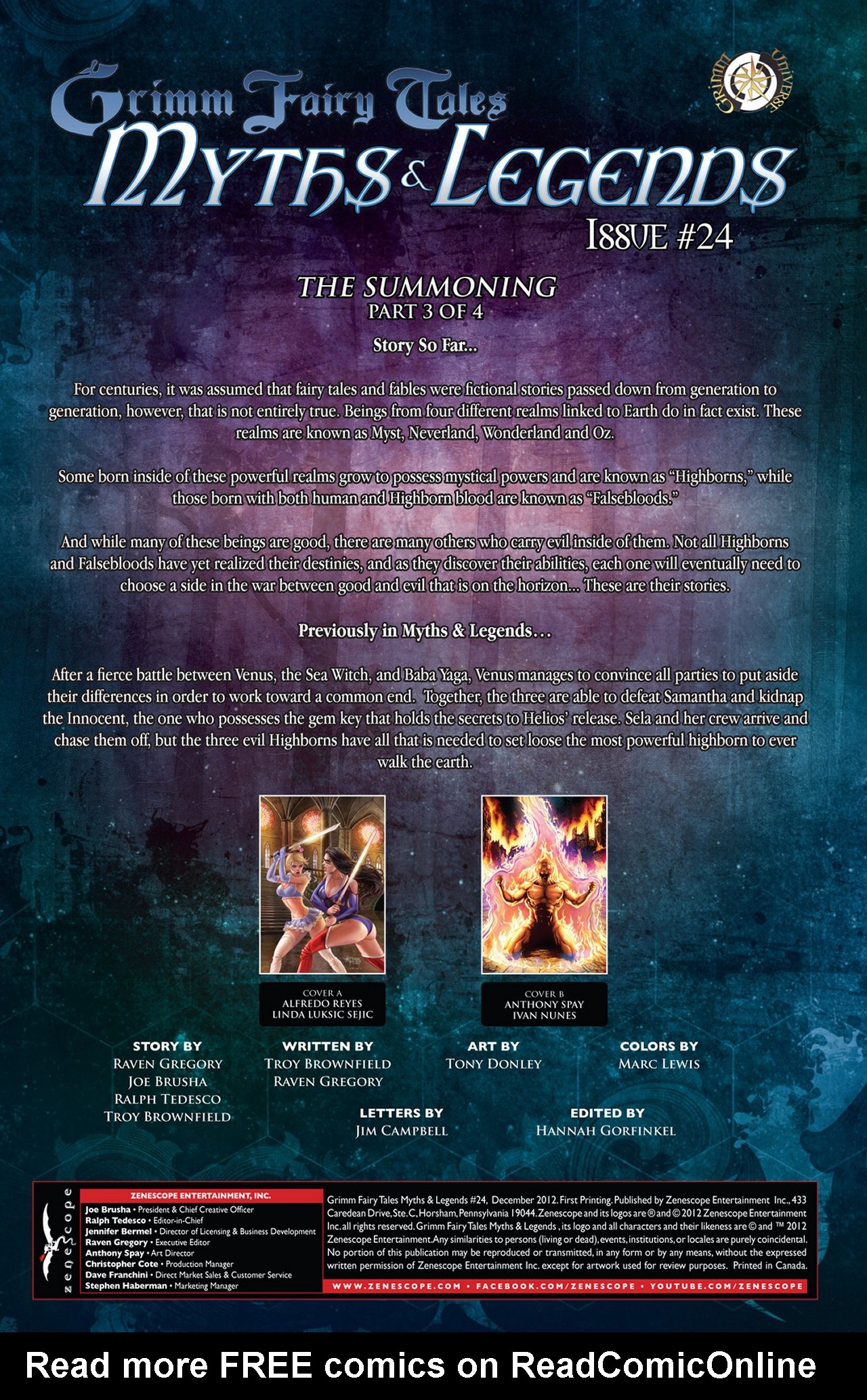 Read online Grimm Fairy Tales: Myths & Legends comic -  Issue #24 - 2