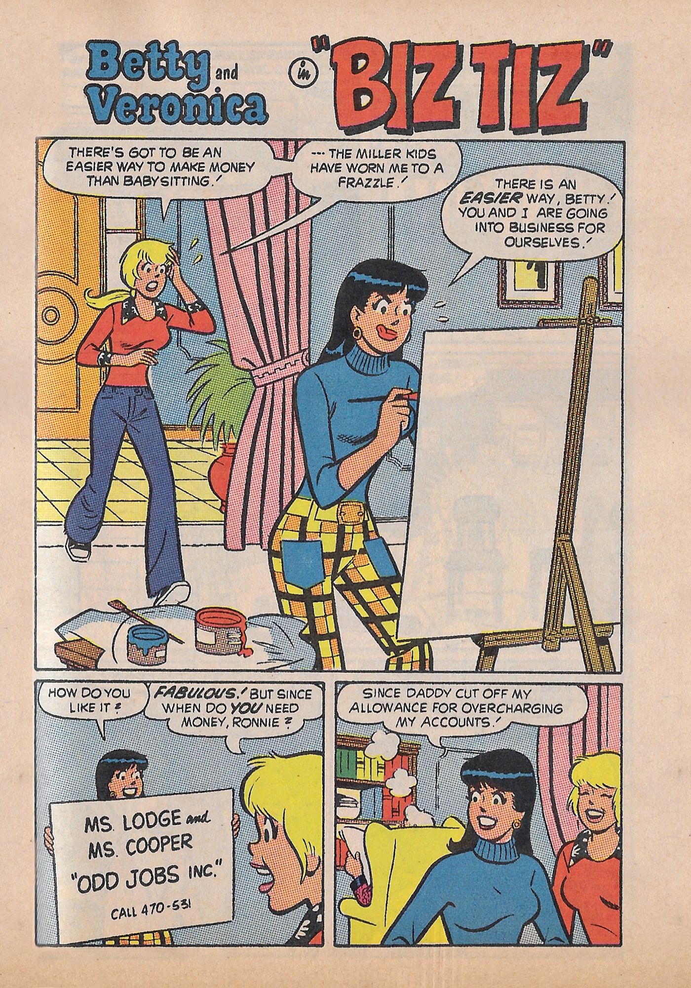 Read online Betty and Veronica Digest Magazine comic -  Issue #51 - 68