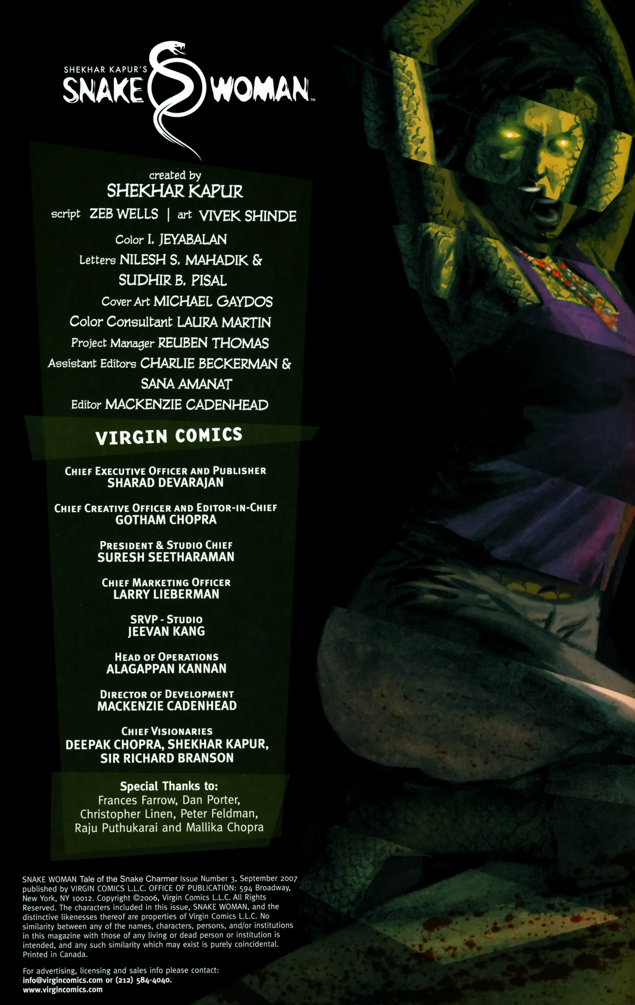 Read online Snake Woman Tale of the Snake Charmer comic -  Issue #3 - 2