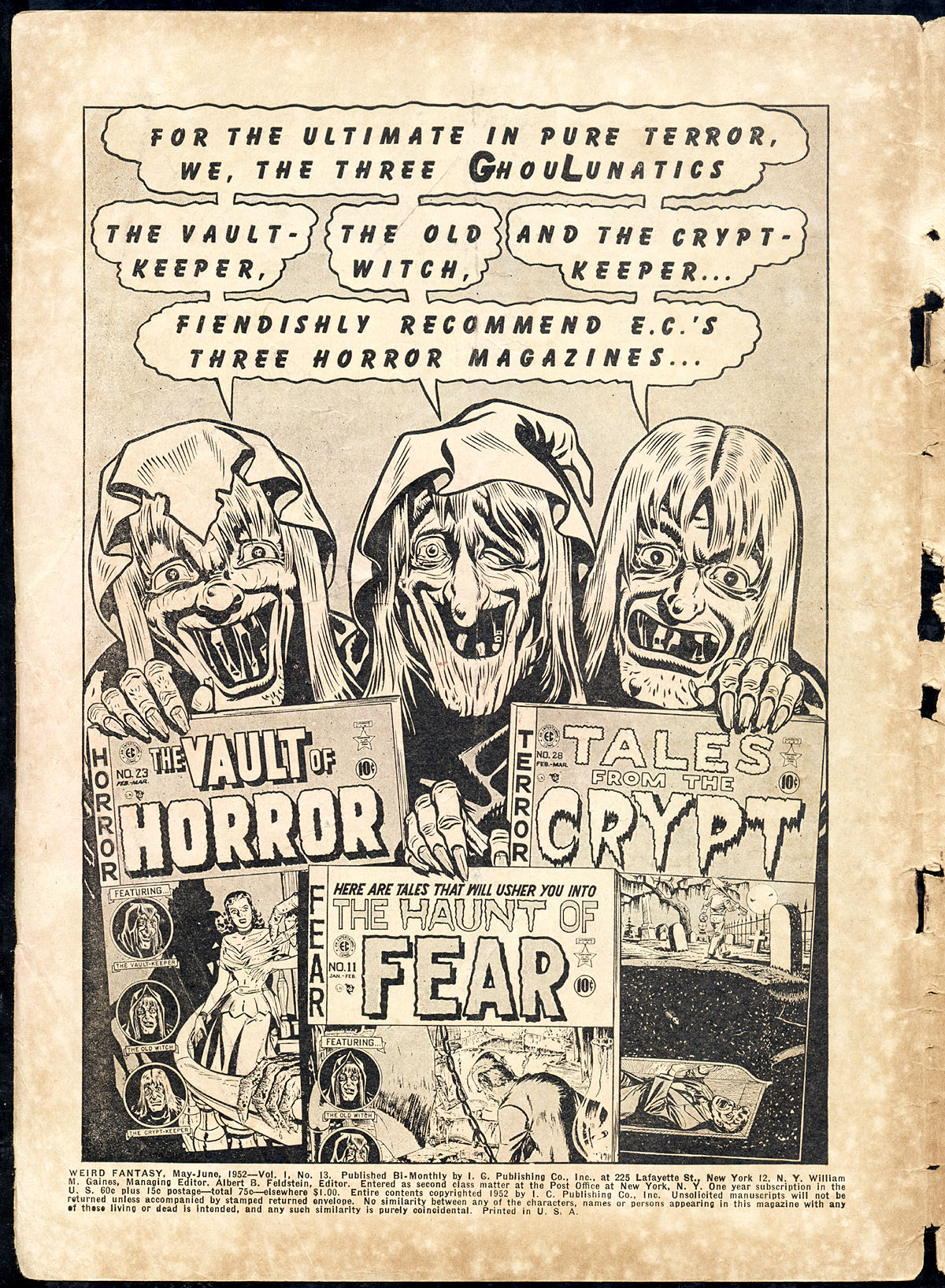 Read online Weird Fantasy (1951) comic -  Issue #13 - 2