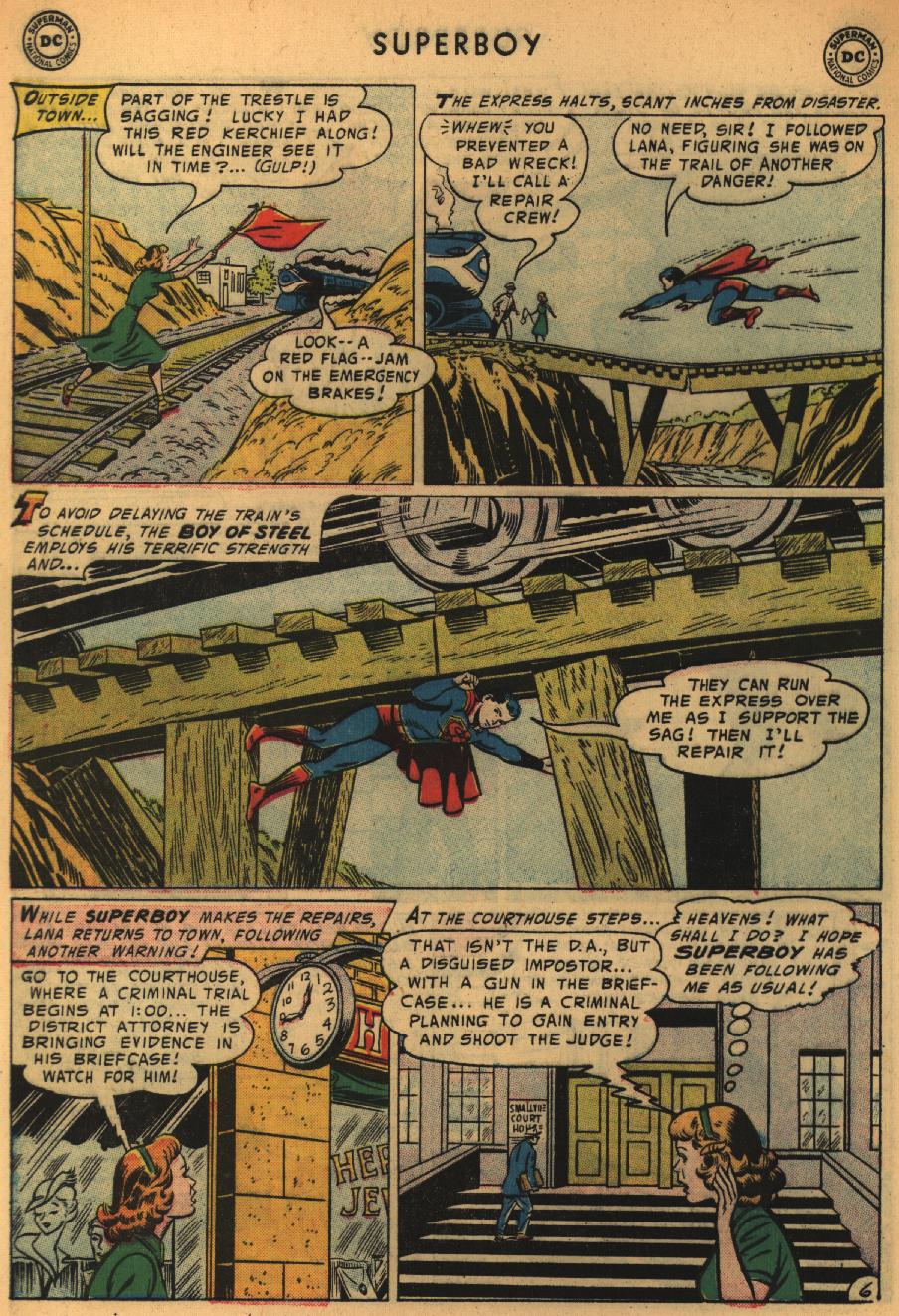 Read online Superboy (1949) comic -  Issue #52 - 7