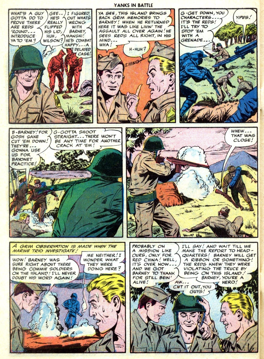 Read online Yanks In Battle comic -  Issue #4 - 32