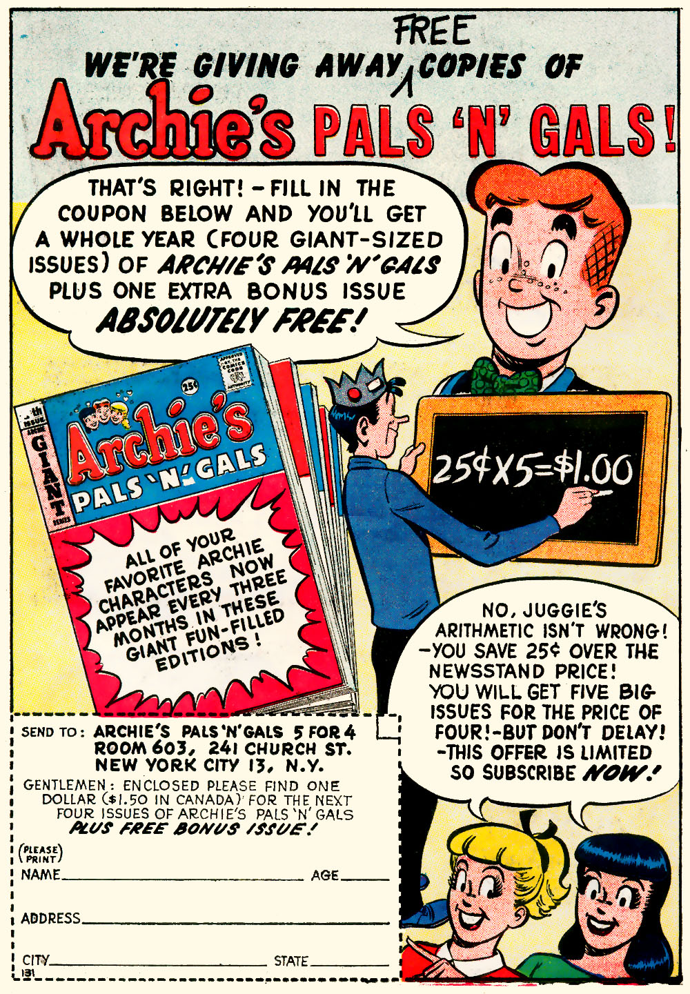Read online Archie's Madhouse comic -  Issue #17 - 36