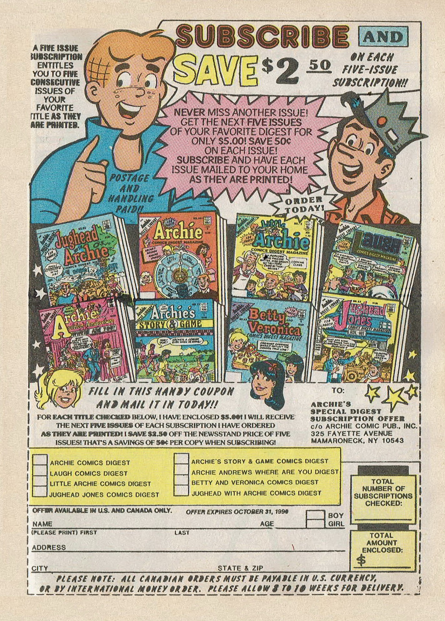 Read online Jughead Jones Comics Digest comic -  Issue #63 - 105