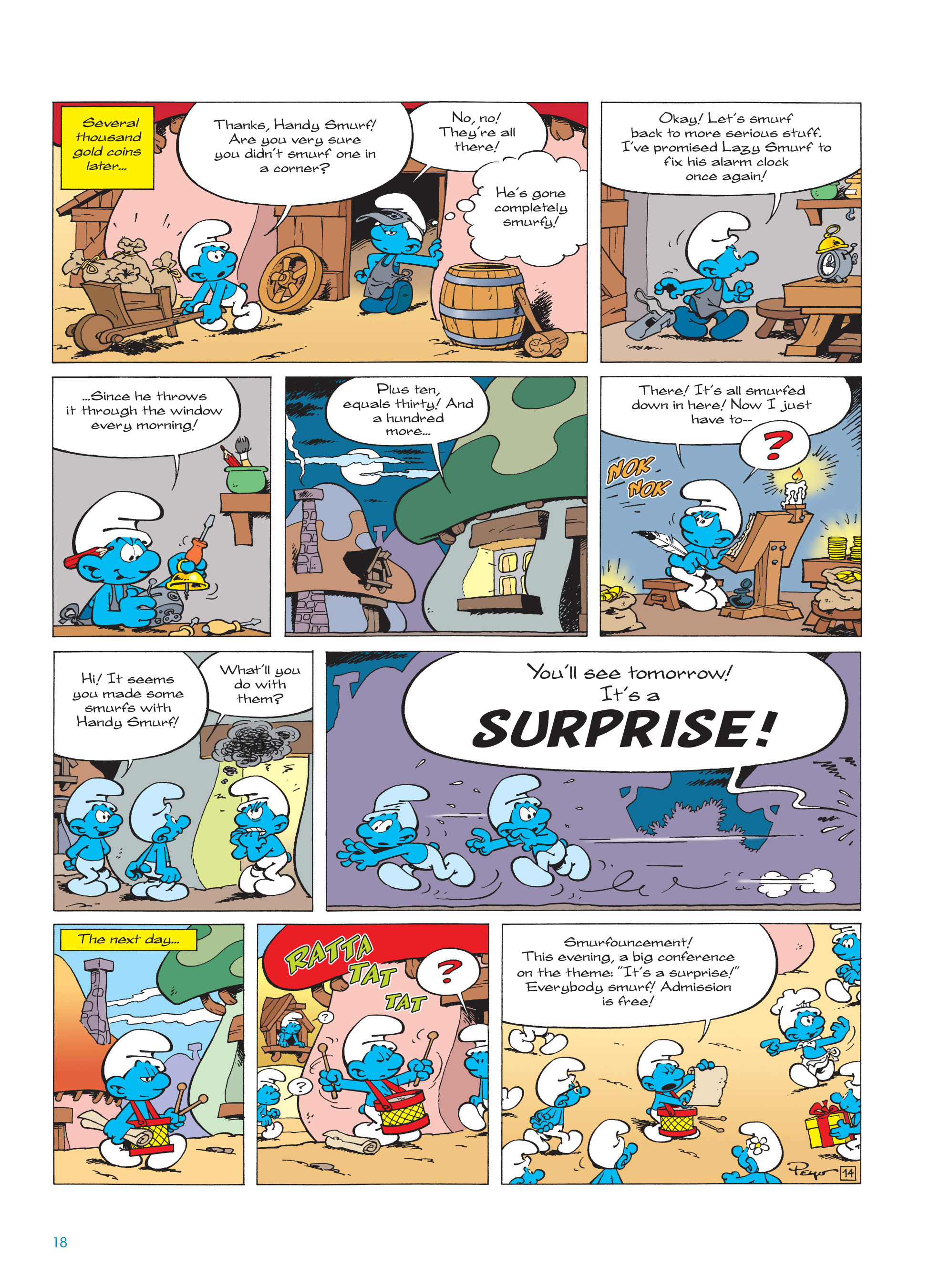 Read online The Smurfs comic -  Issue #18 - 18