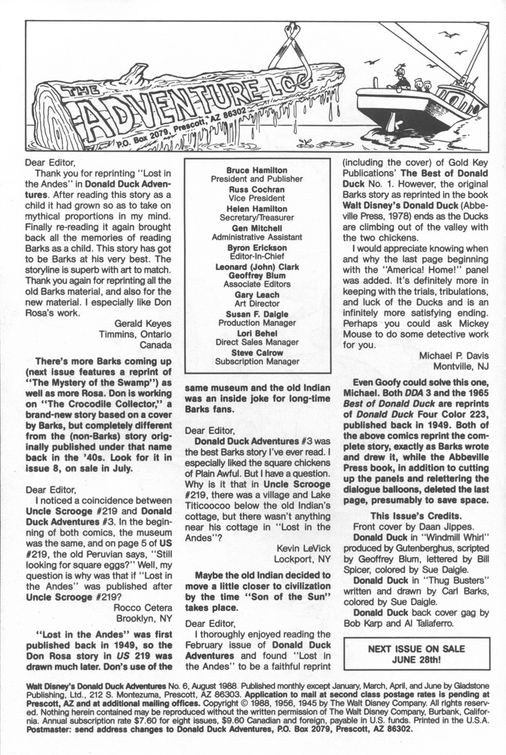Read online Walt Disney's Donald Duck Adventures (1987) comic -  Issue #6 - 2