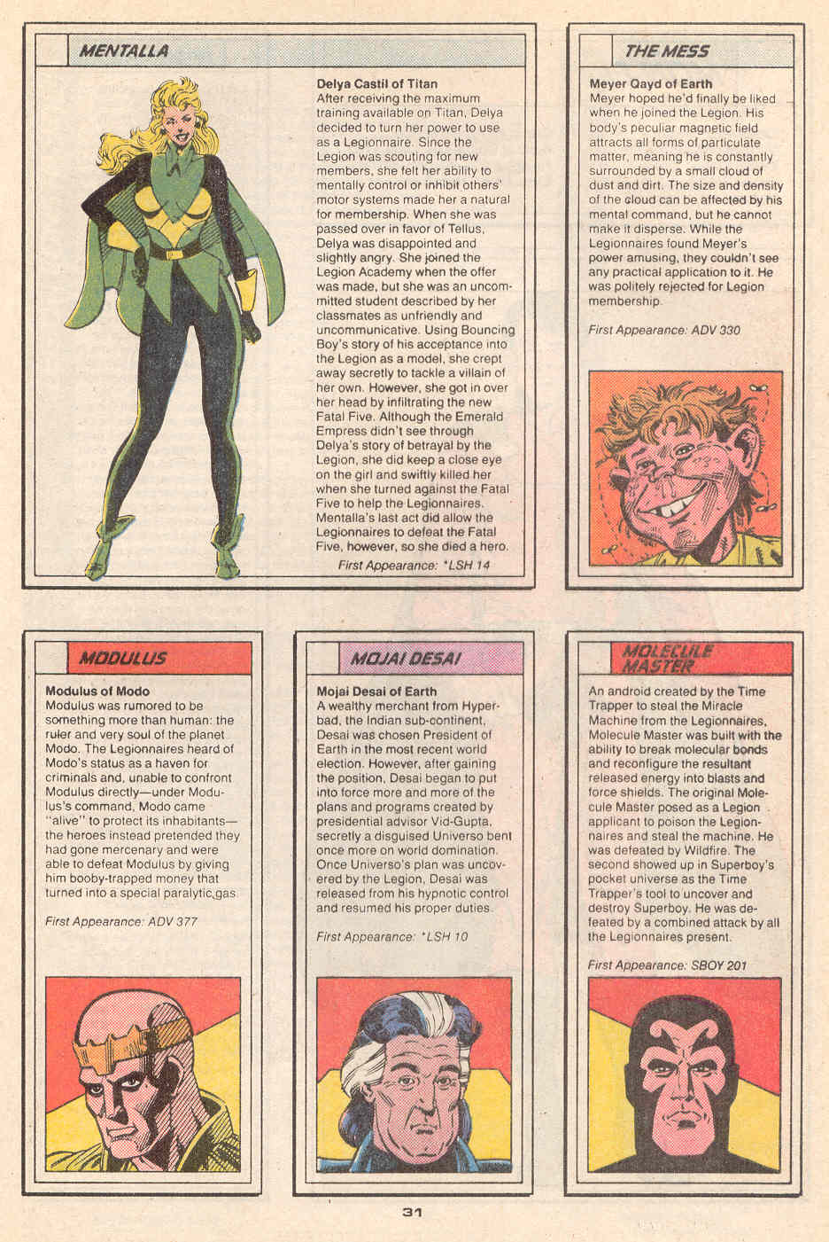 Read online Who's Who in the Legion of Super-Heroes comic -  Issue #4 - 33
