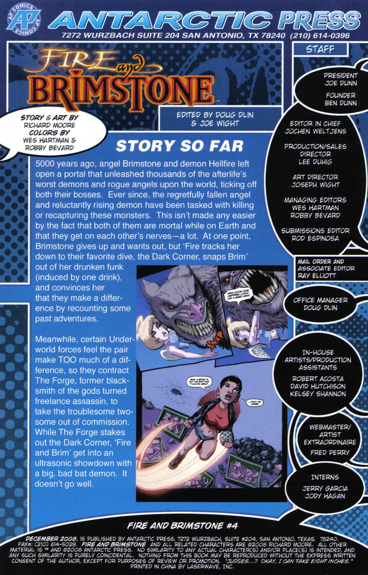 Read online Fire and Brimstone comic -  Issue #4 - 2