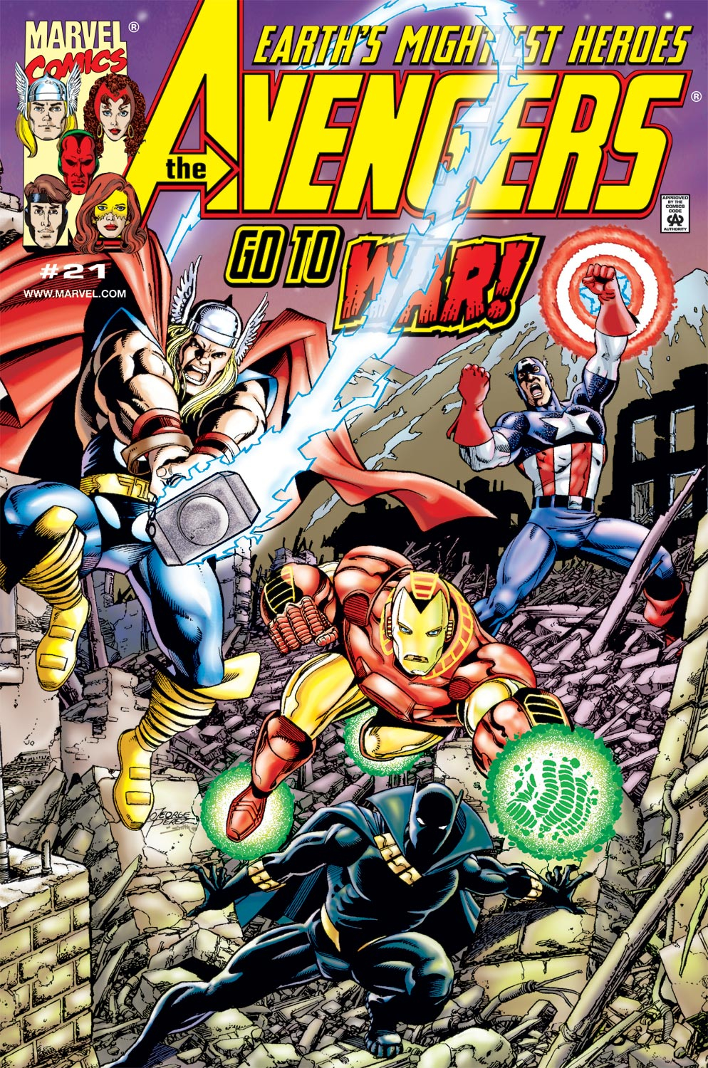 Read online Avengers (1998) comic -  Issue #21 - 1