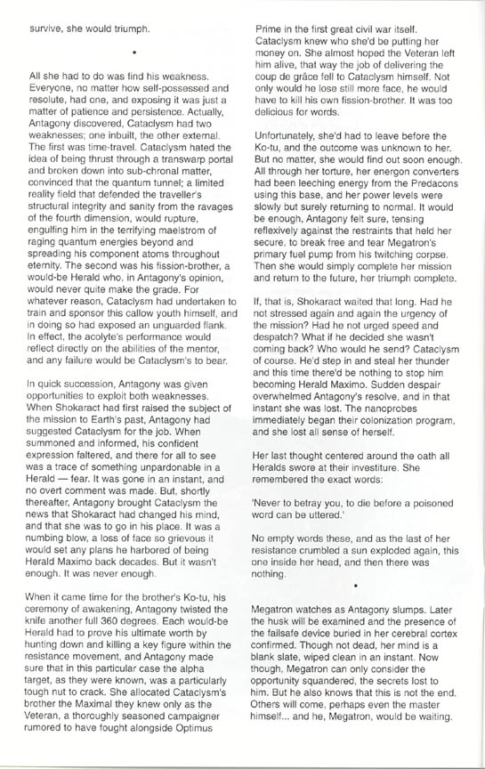 Read online Tales from the Beast Wars Transformers: Reaching the Omega Point comic -  Issue # Full - 10