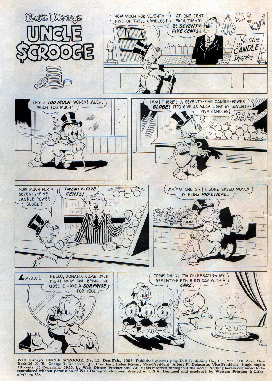 Read online Uncle Scrooge (1953) comic -  Issue #12 - 2