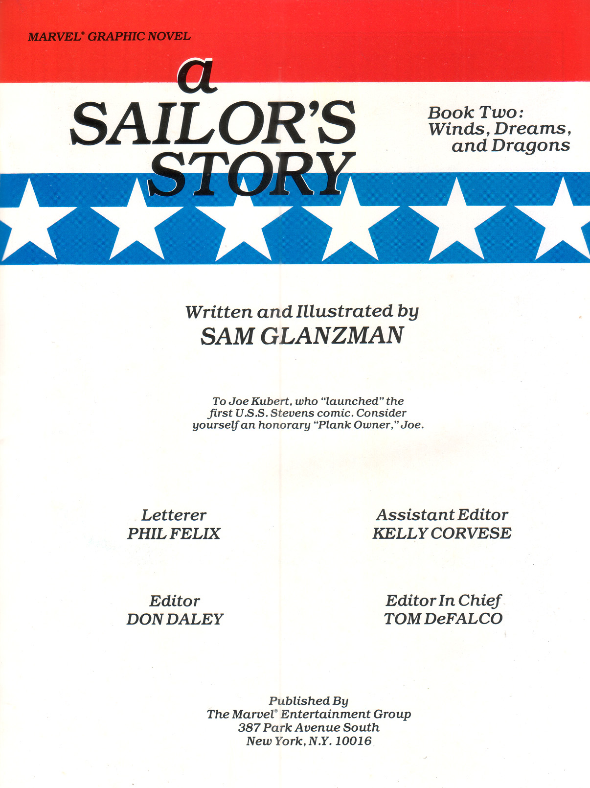 Read online Marvel Graphic Novel comic -  Issue #48 - A Sailors Story - Book 2 - 3