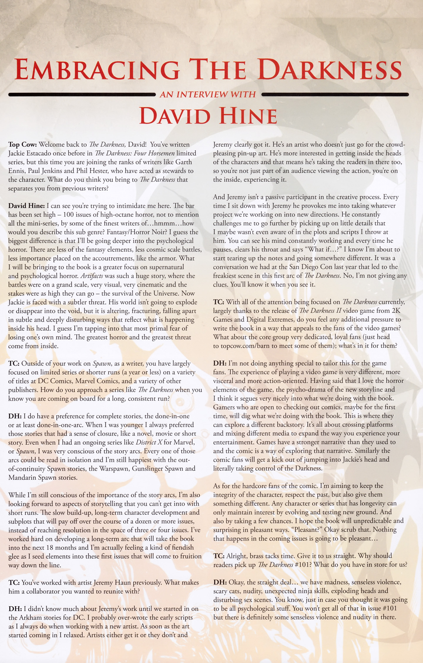 Read online The Darkness (2007) comic -  Issue #100 - 35