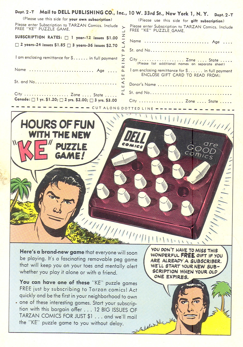 Read online Tarzan (1948) comic -  Issue #65 - 36