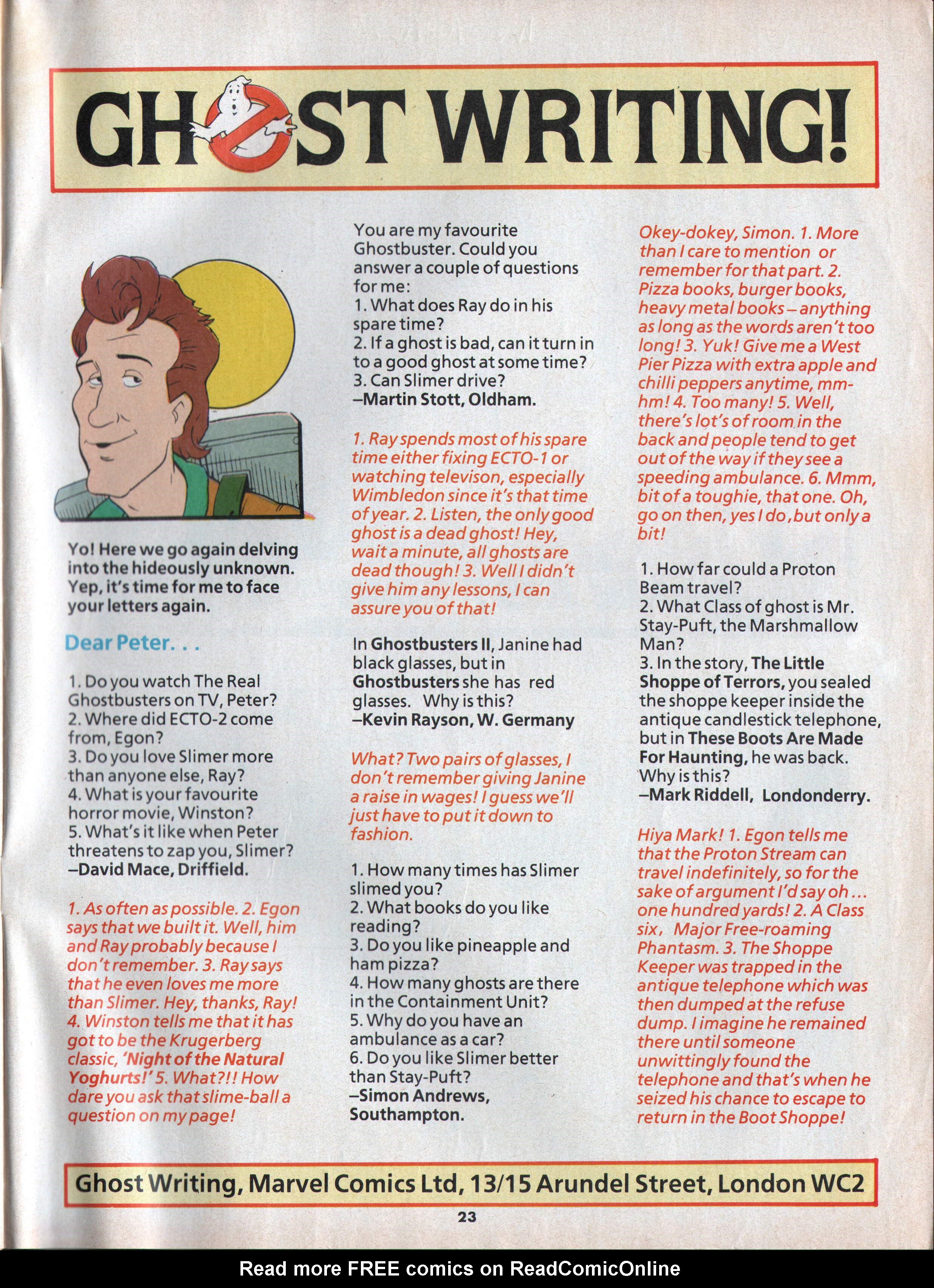 Read online The Real Ghostbusters comic -  Issue #108 - 16