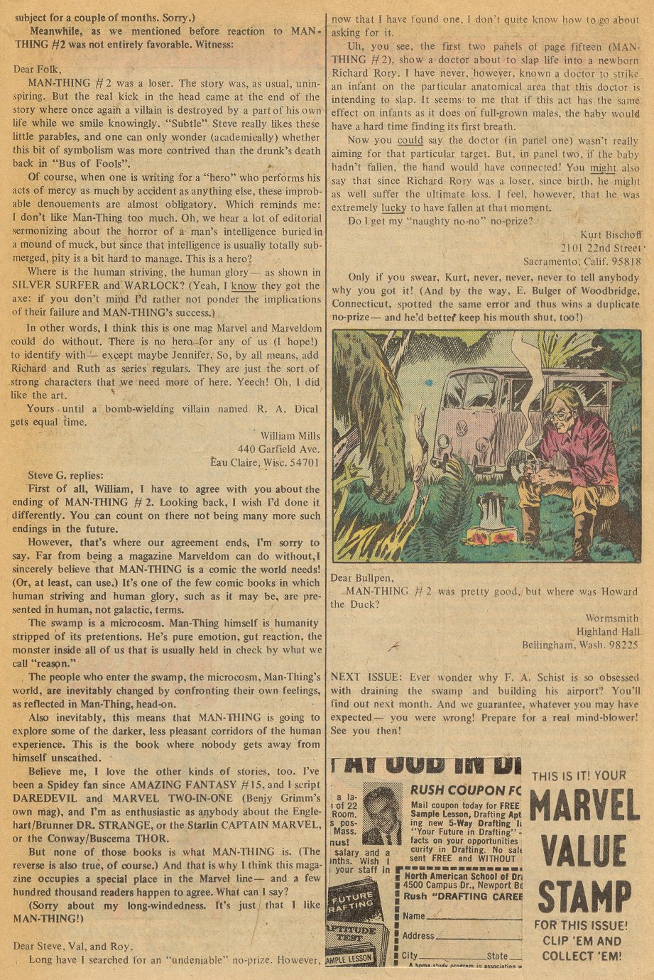 Read online Man-Thing (1974) comic -  Issue #6 - 13