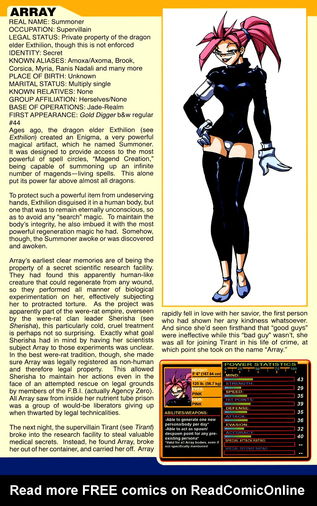 Read online Gold Digger Sourcebook: The Official Handbook of the GD Universe comic -  Issue #1 - 16