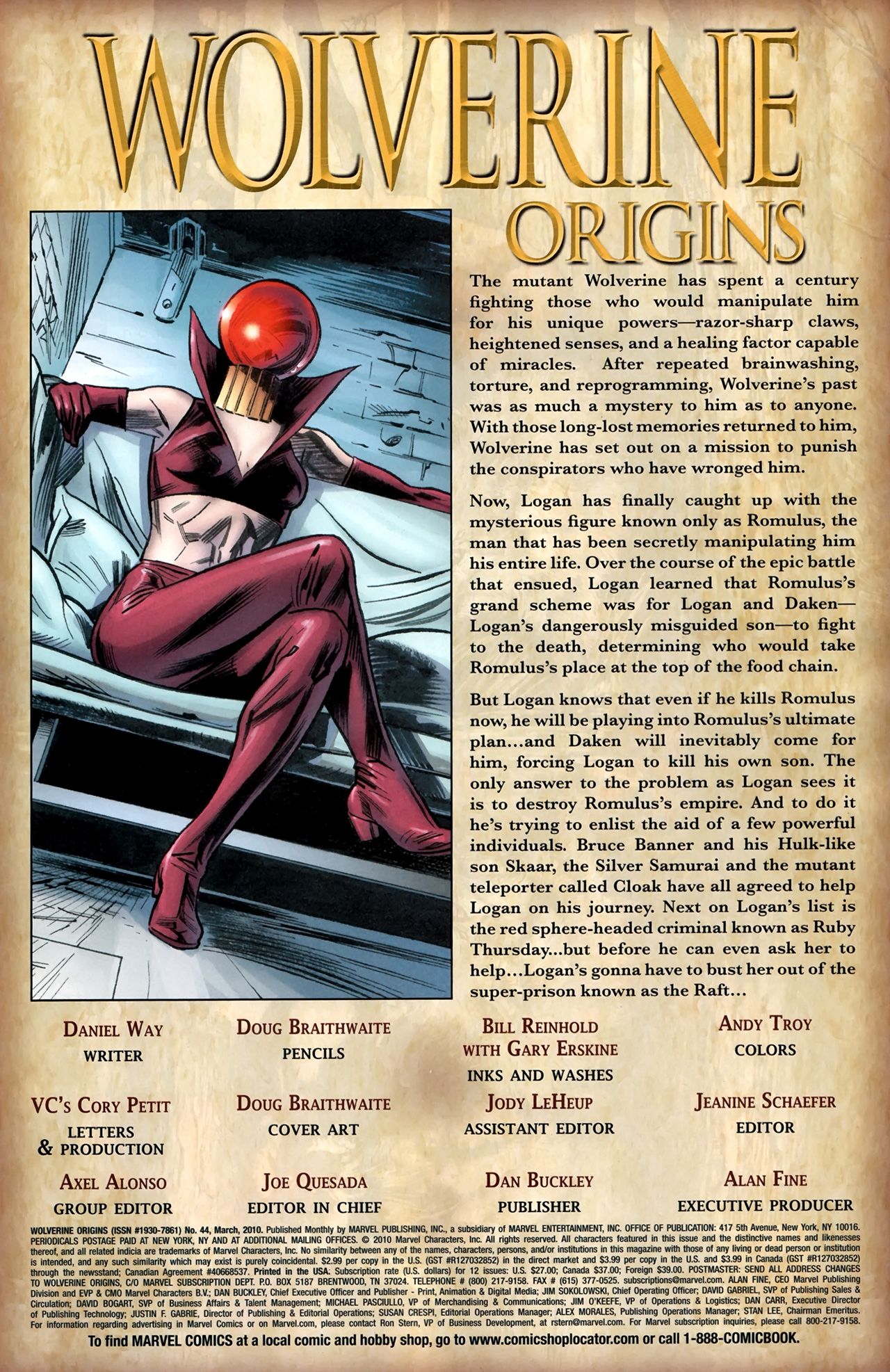 Read online Wolverine: Origins comic -  Issue #44 - 2